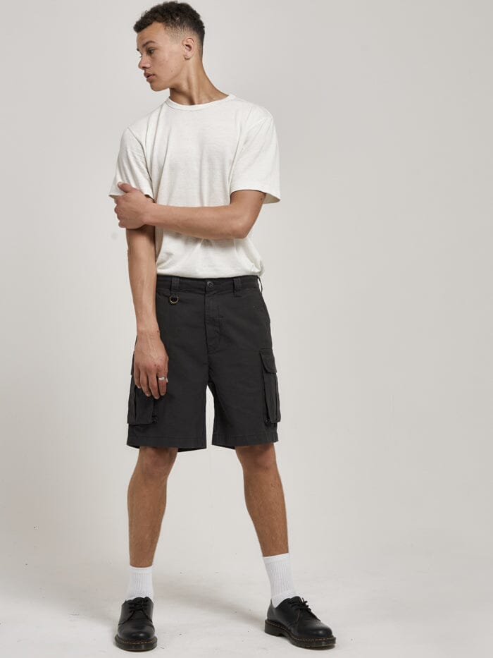 Century Slacker Cargo Short - Dark Charcoal