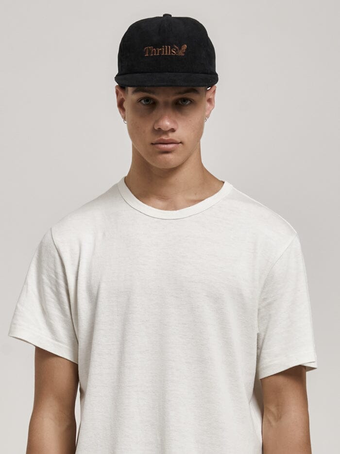 Thrills Workwear 5 Panel Cap - Black