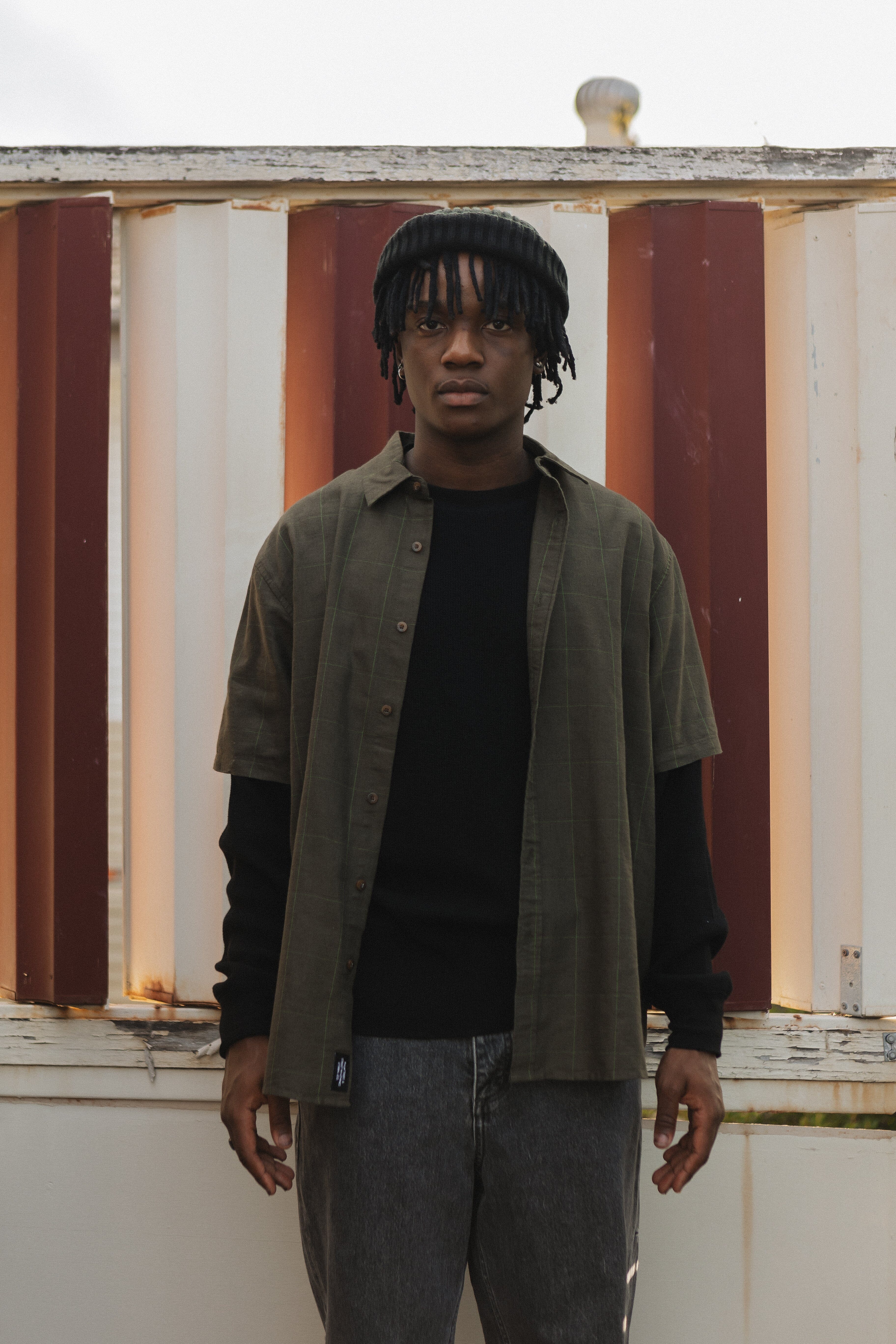 Thrills Union Waffle Long Sleeve - Black