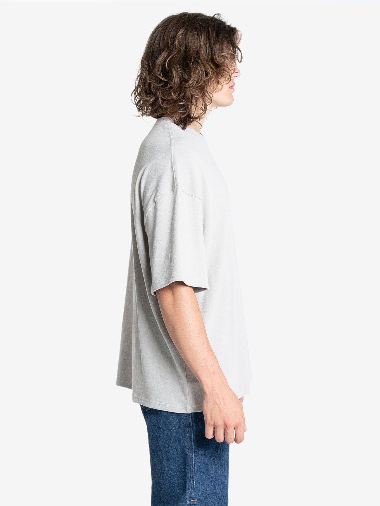 Cortex Box Fit Oversize Tee - Oyster Grey XS