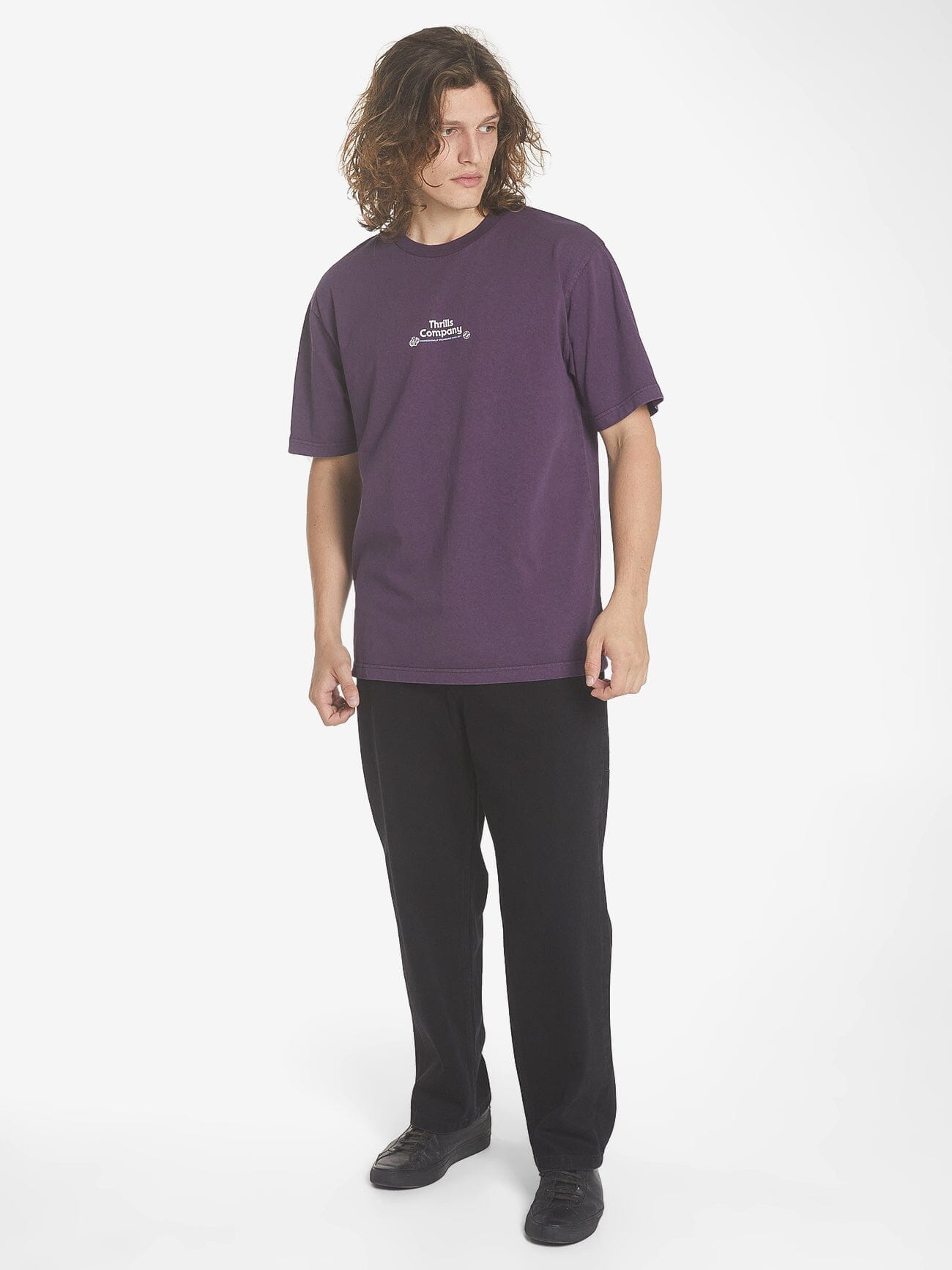 Professional Peace Oversize Fit Tee - Purple Pennant XS