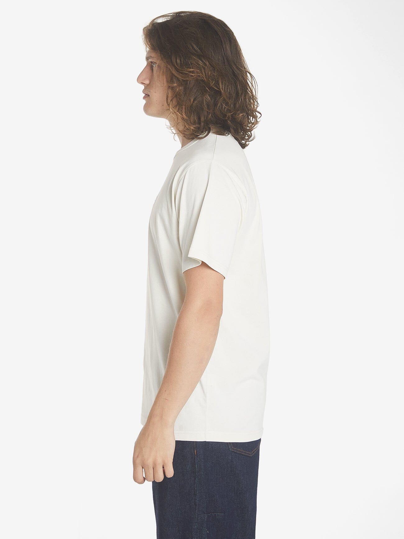 Thrills Workwear Embro Merch Fit Tee - Heritage White XS