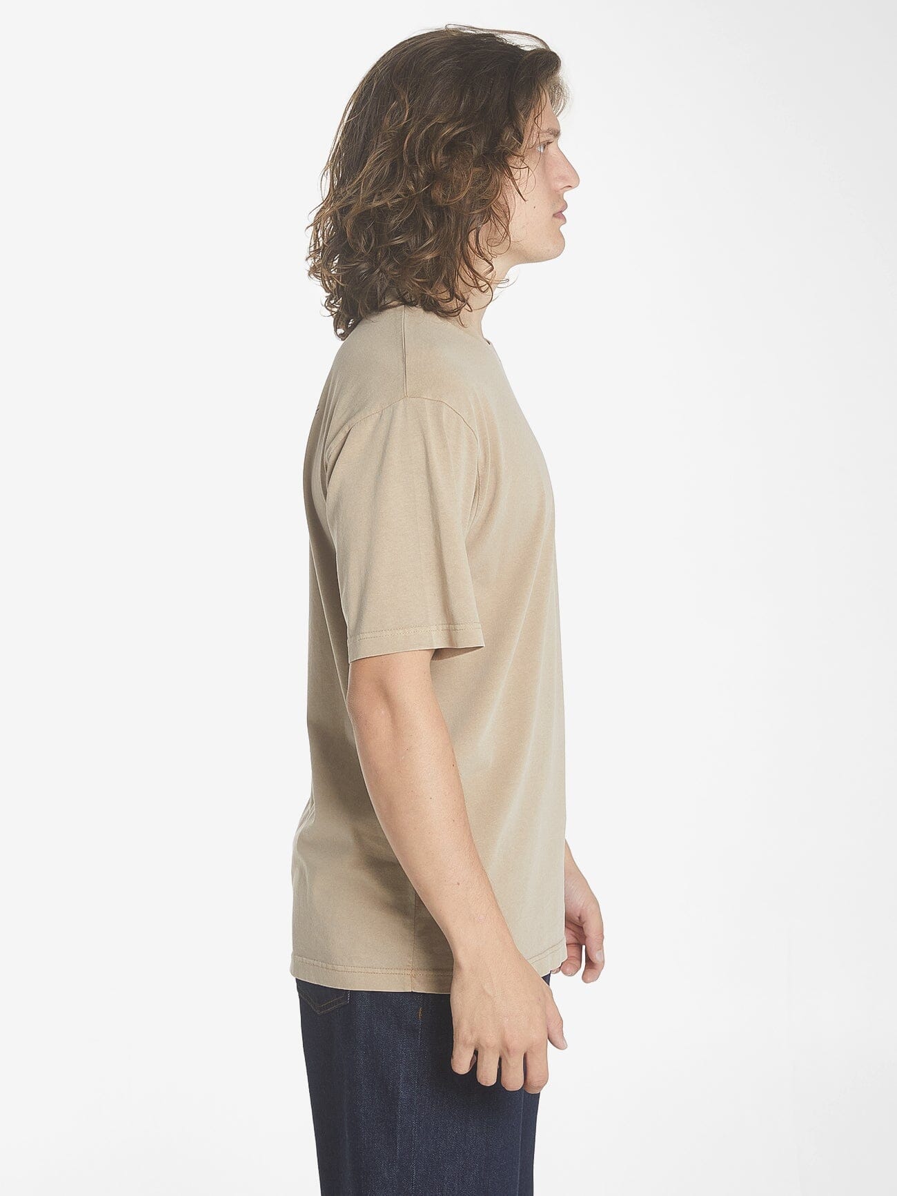 Thrills Workwear Oversize Fit Tee - Sand XS