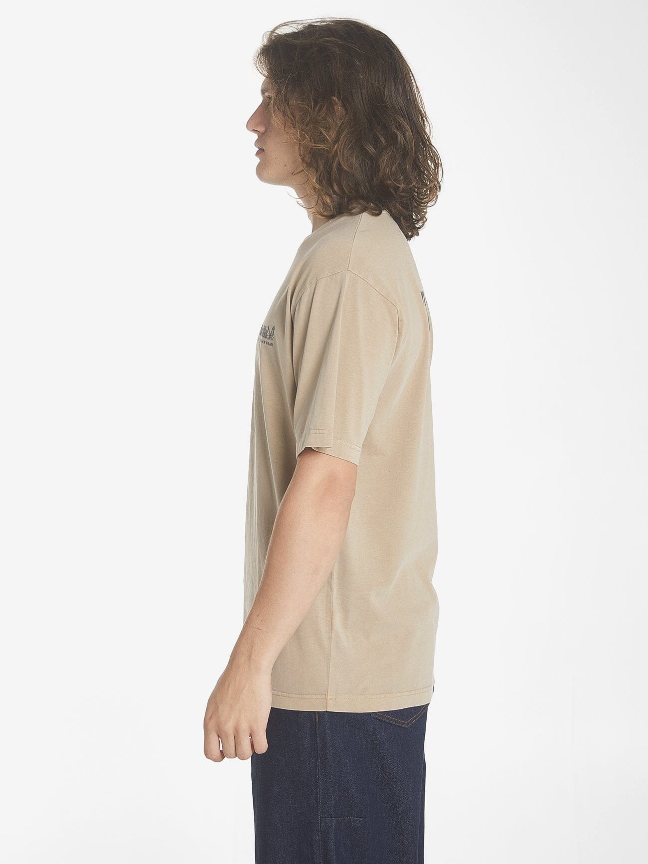 Thrills Workwear Oversize Fit Tee - Sand XS