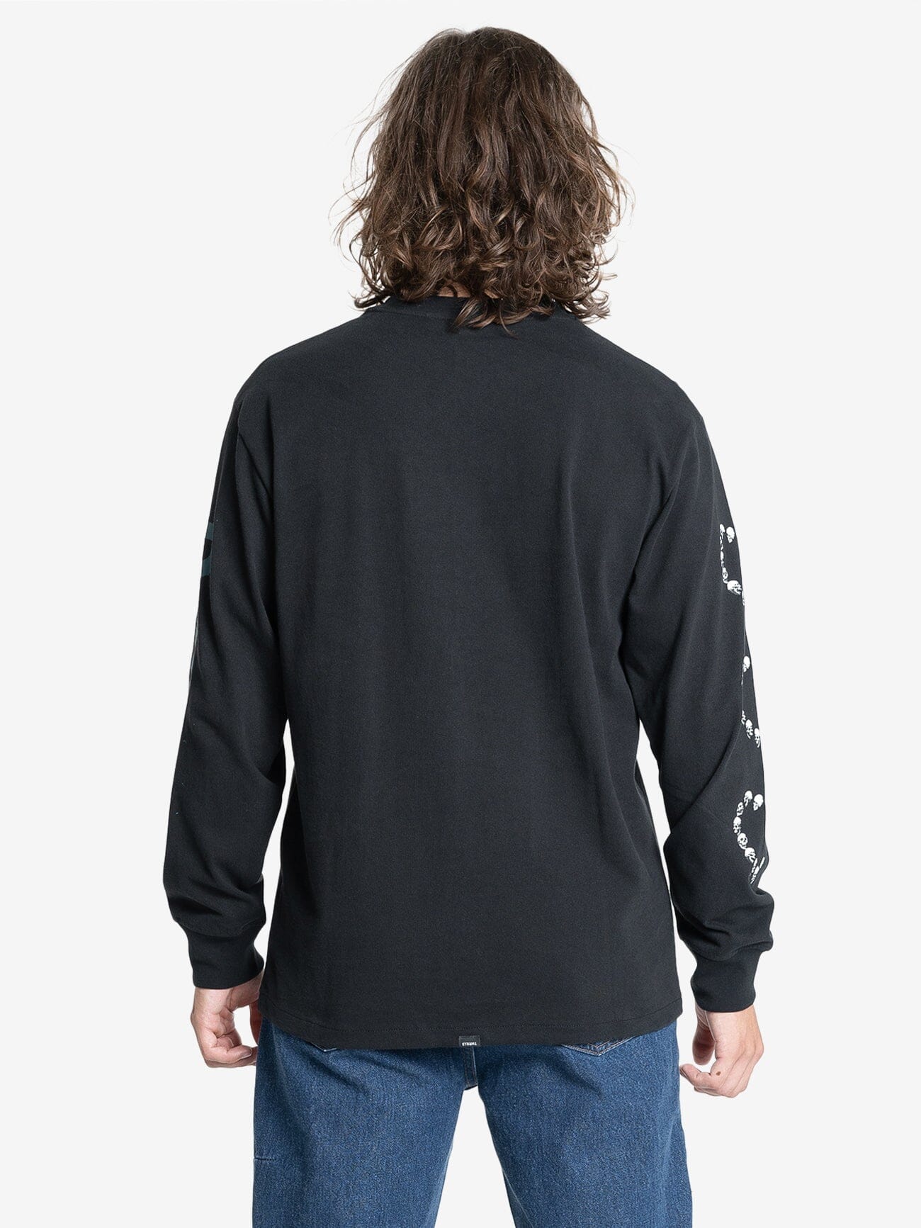 Controlled Damage Oversize Long Sleeve Tee - Black XS