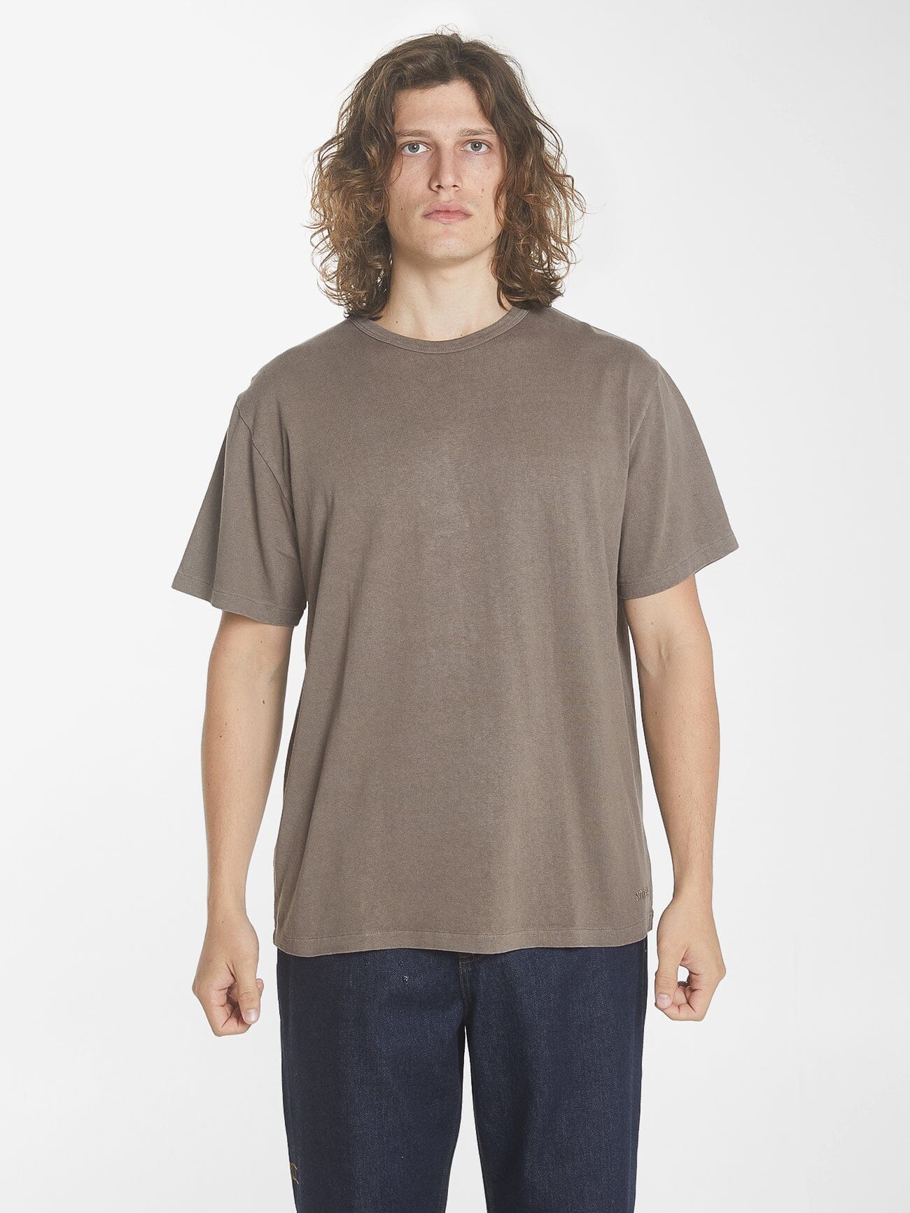 Hemp Thrills Embro Merch Fit Tee - Light Canteen XS