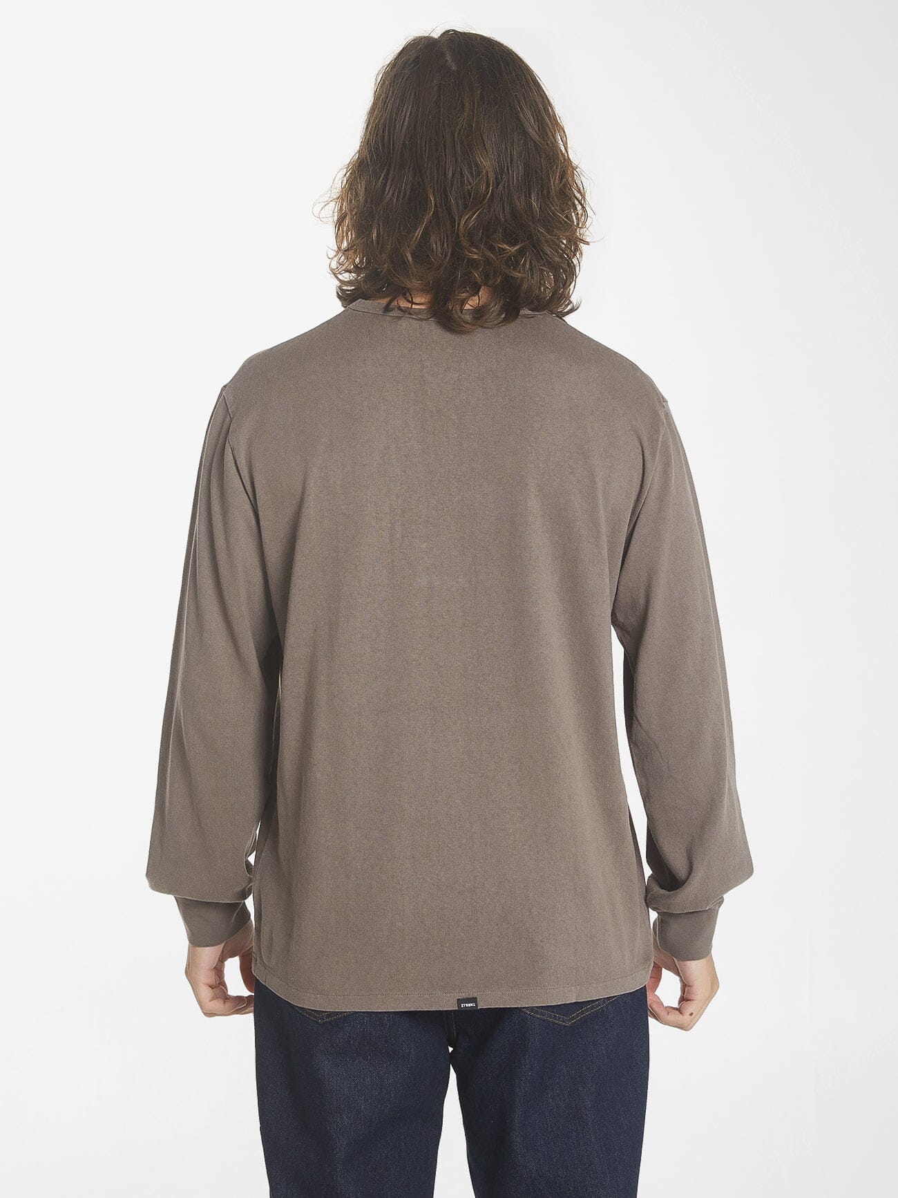 Hemp Thrills Embro Merch Fit Long Sleeve Tee - Light Canteen XS