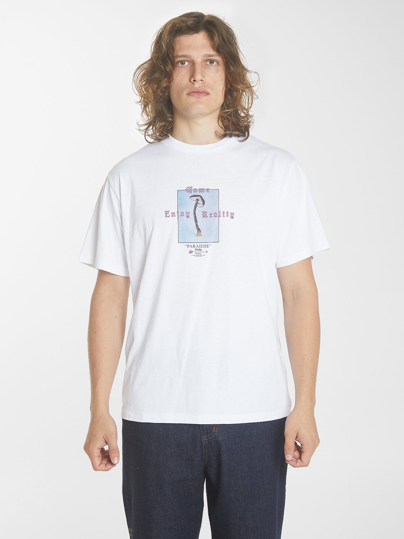 Reality Check Merch Fit Tee - White XS