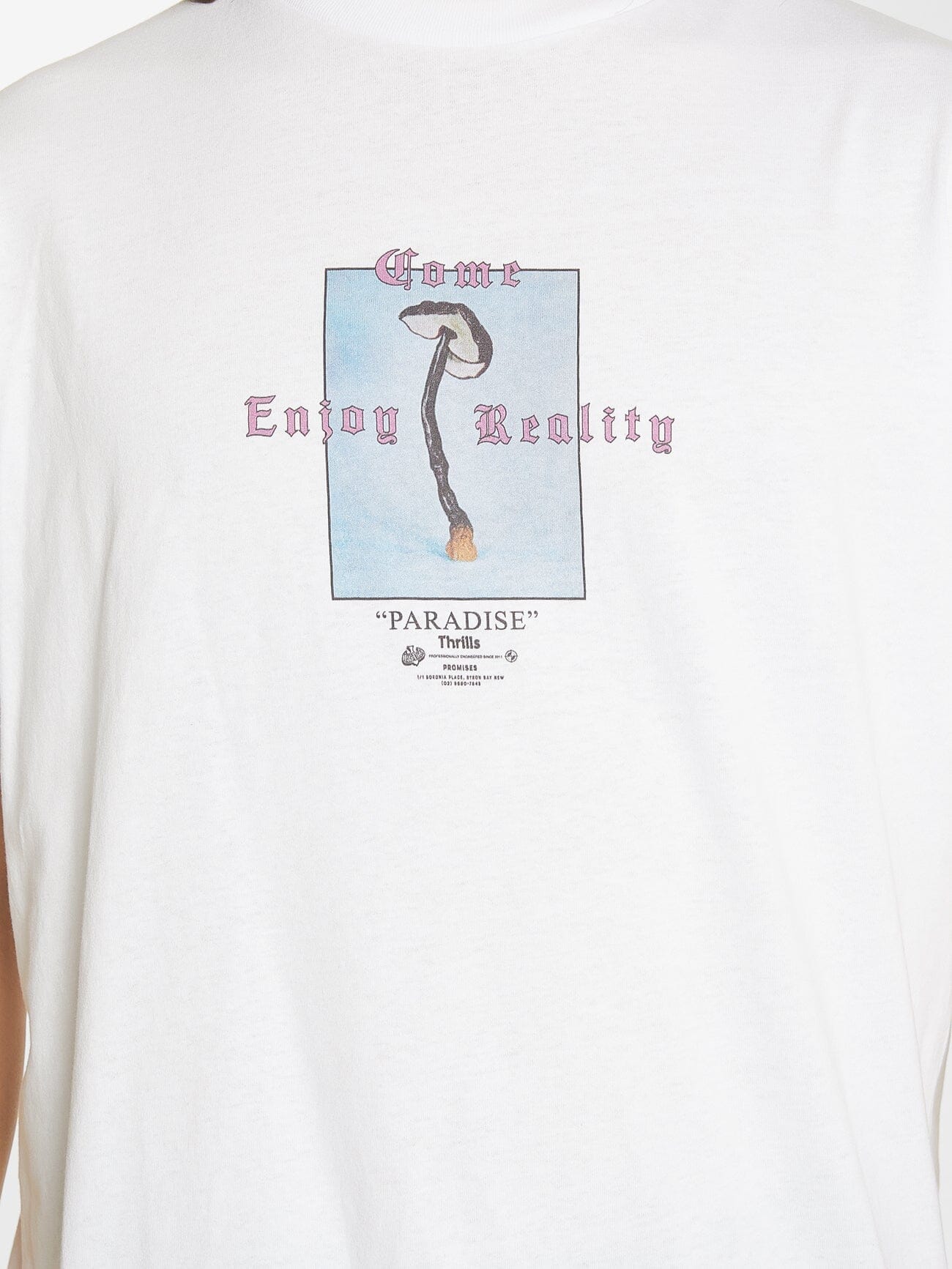 Reality Check Merch Fit Tee - White XS