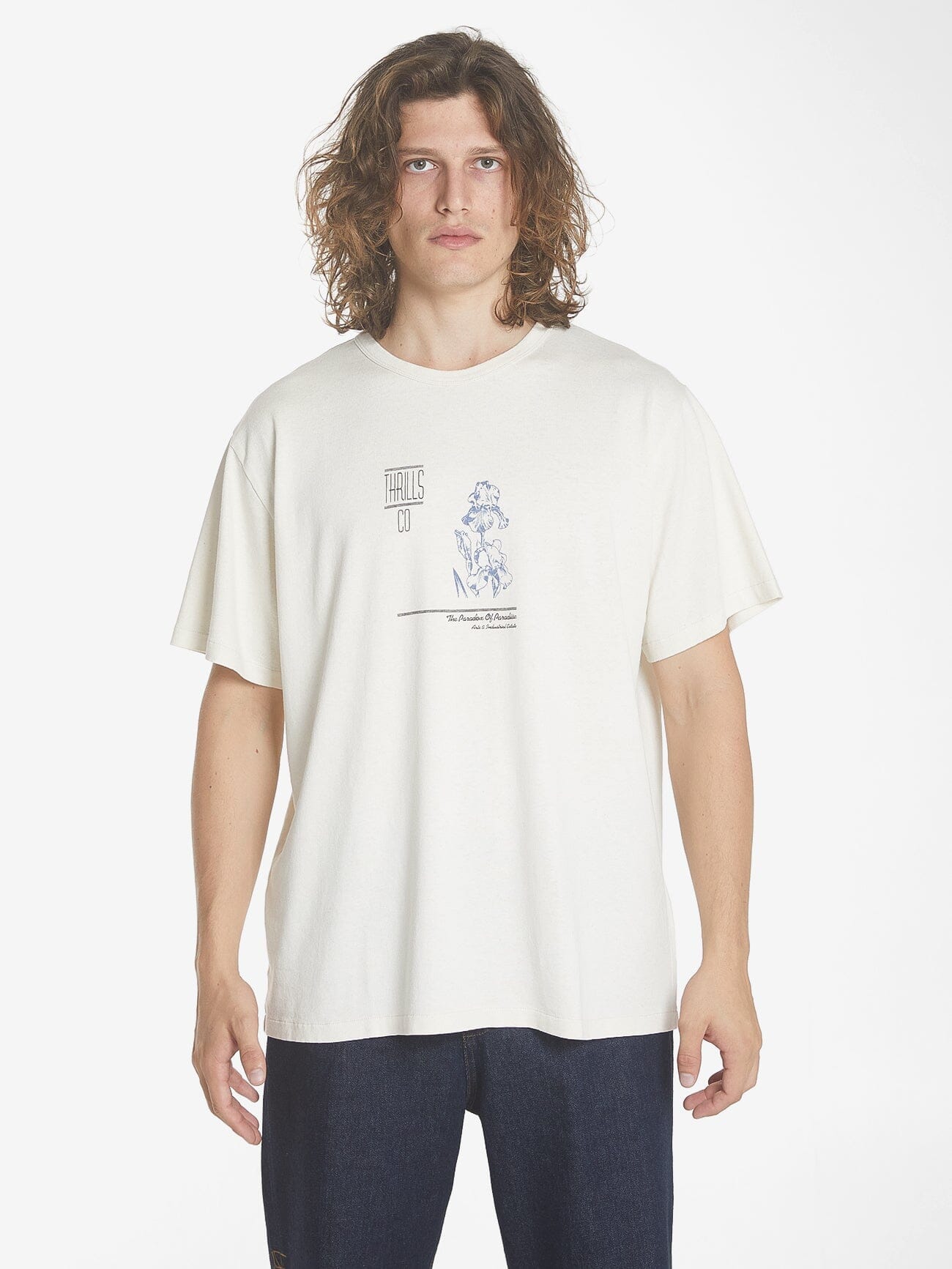 Hemp Paradox Gardens Merch Fit Tee - Unbleached XS