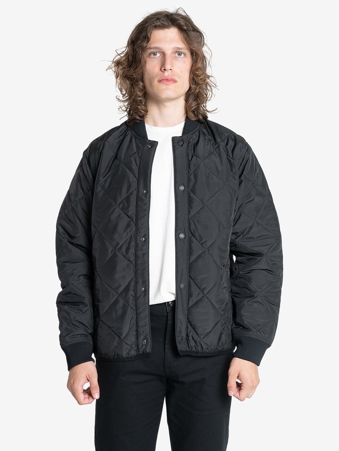 Minimal Thrills Quilt Work Jacket - Black XS