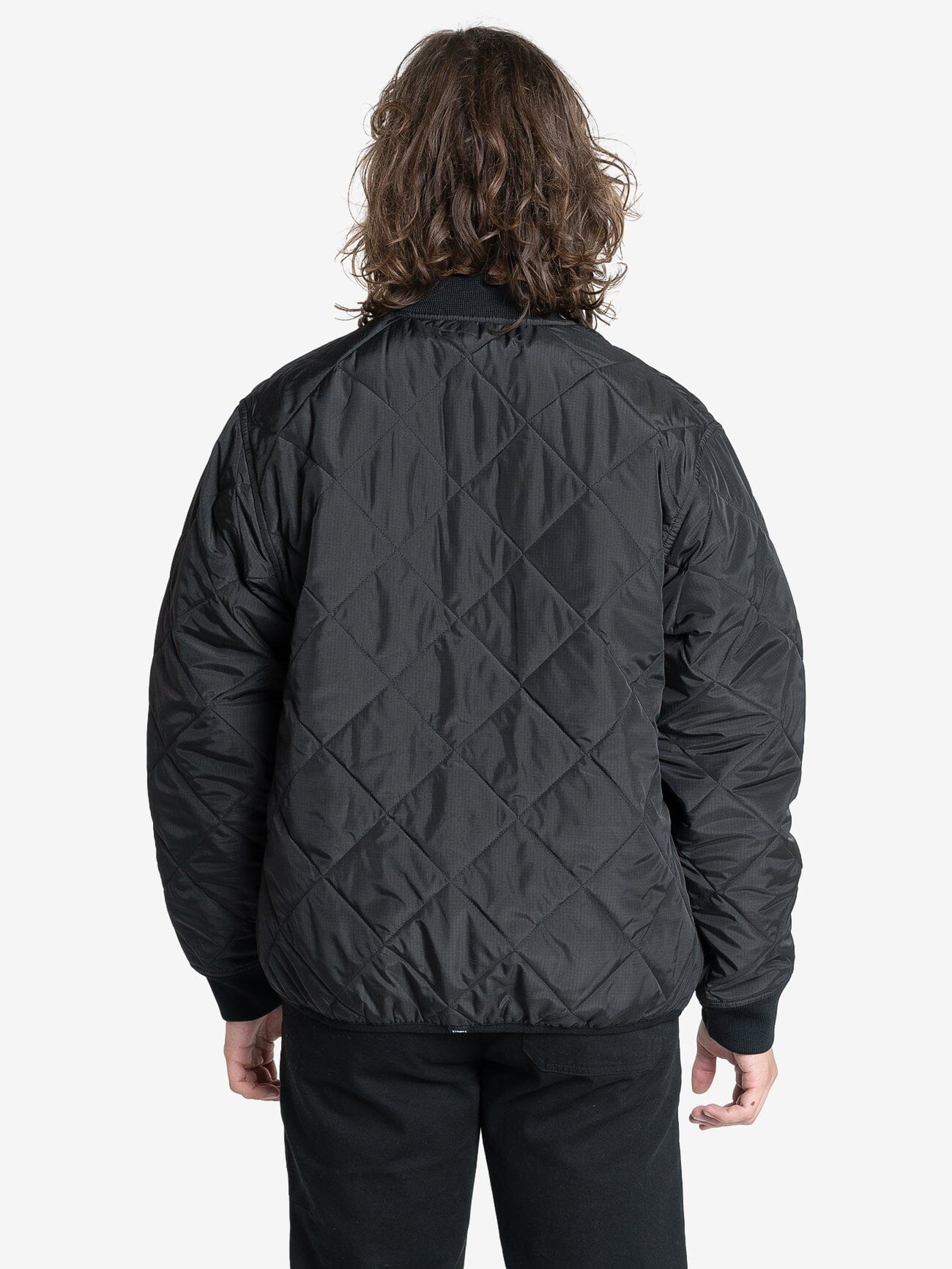 Minimal Thrills Quilt Work Jacket - Black XS