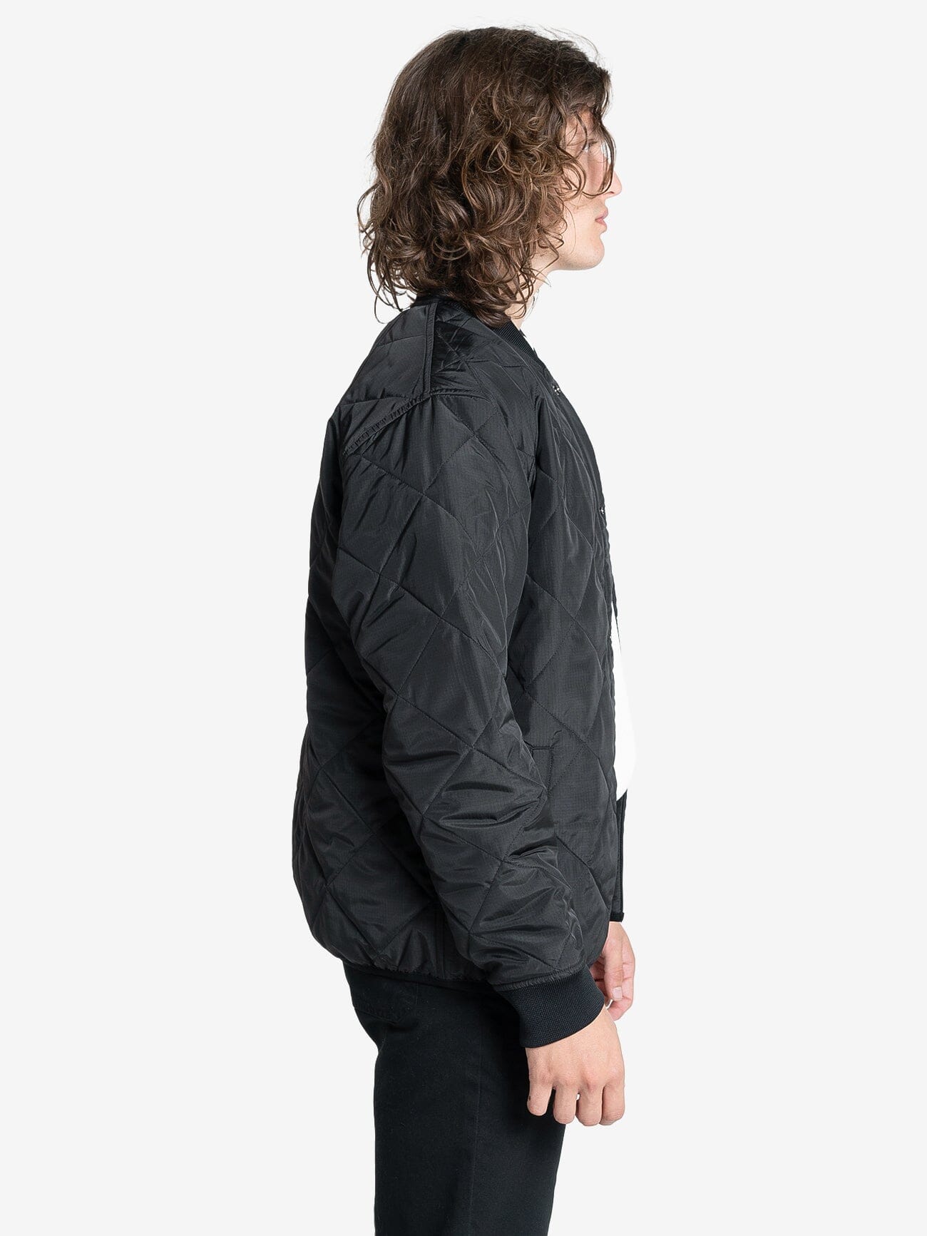 Minimal Thrills Quilt Work Jacket - Black XS