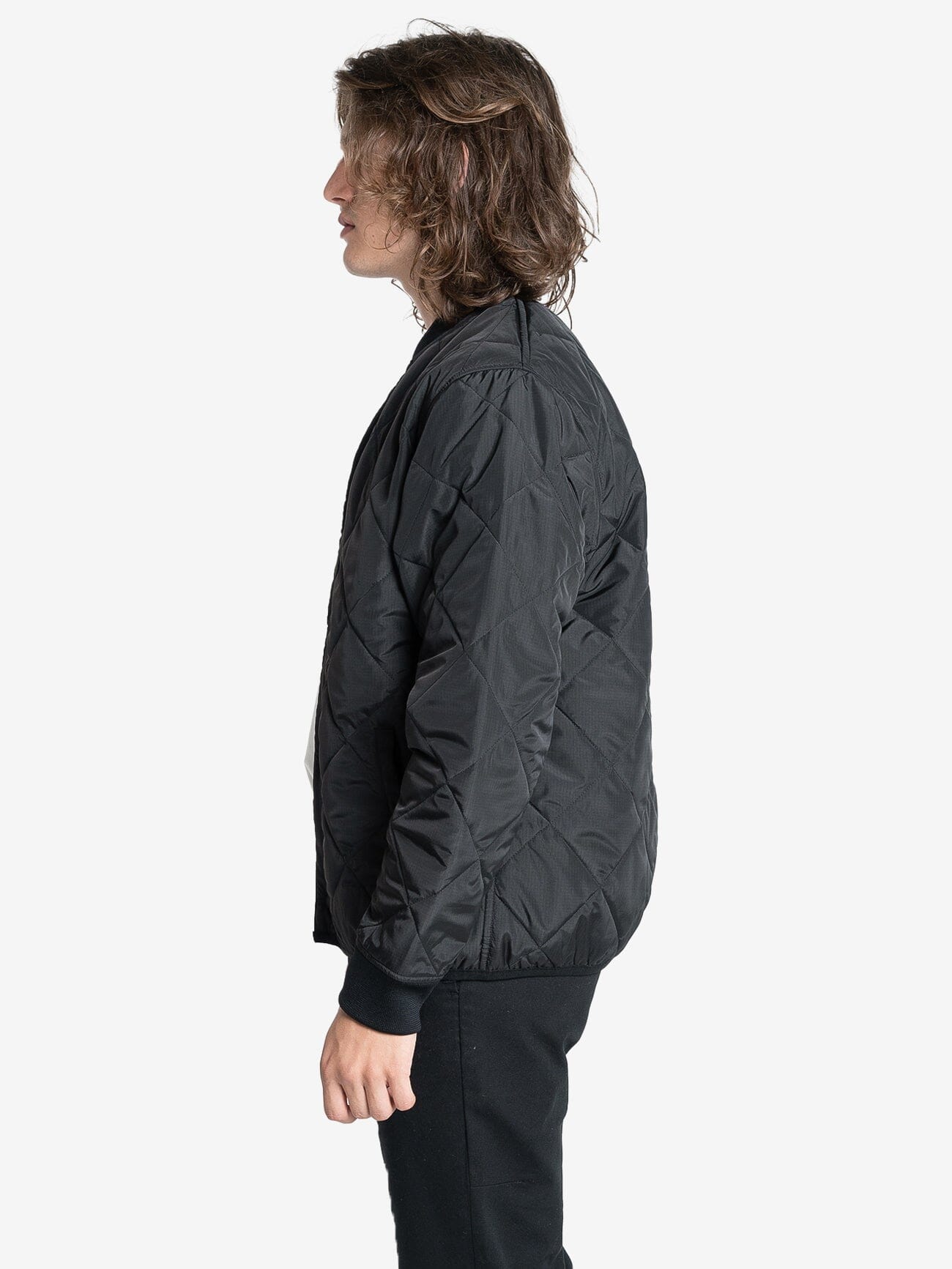 Minimal Thrills Quilt Work Jacket - Black XS