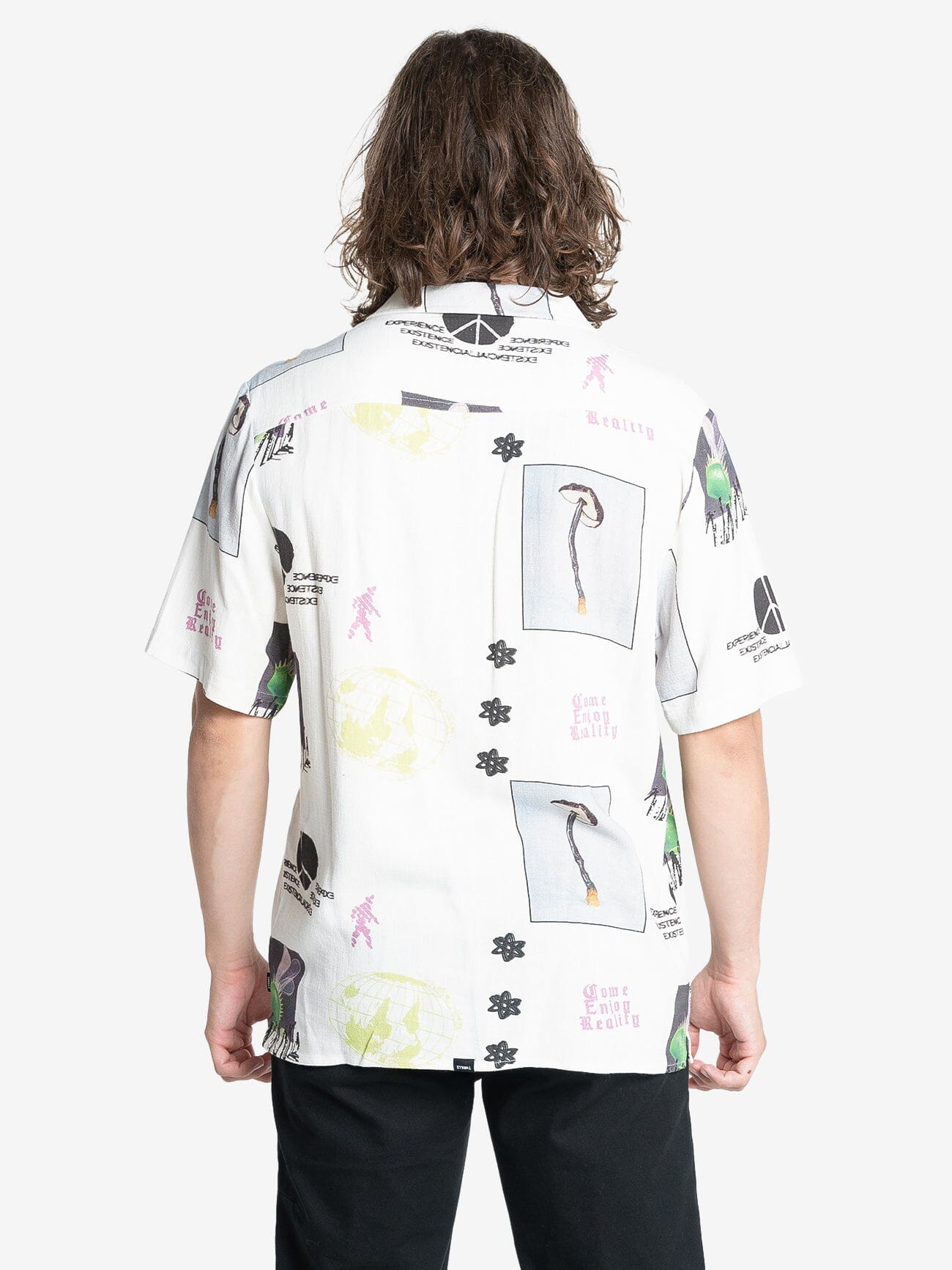 Reality Check Bowling Shirt - Natural XS