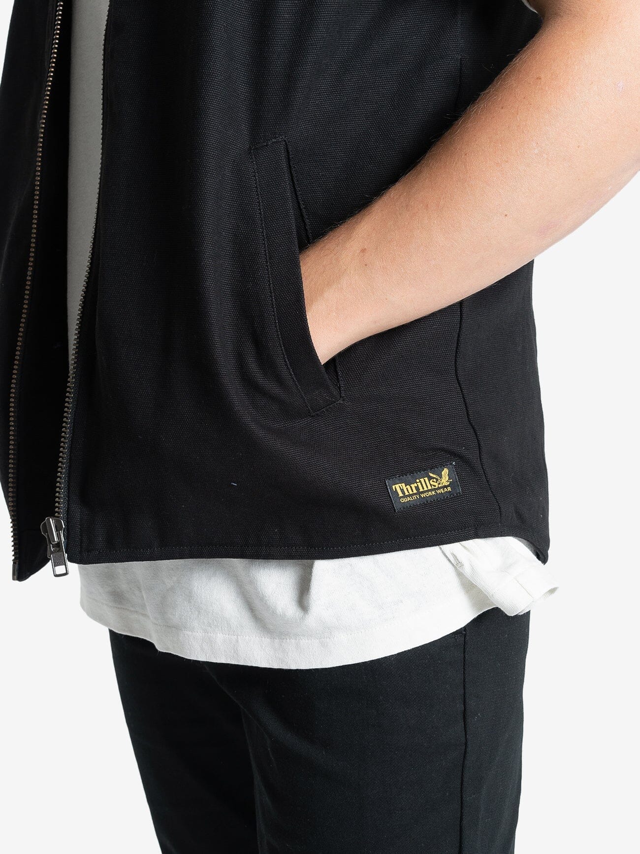 Thrills Union Vest - Black XS