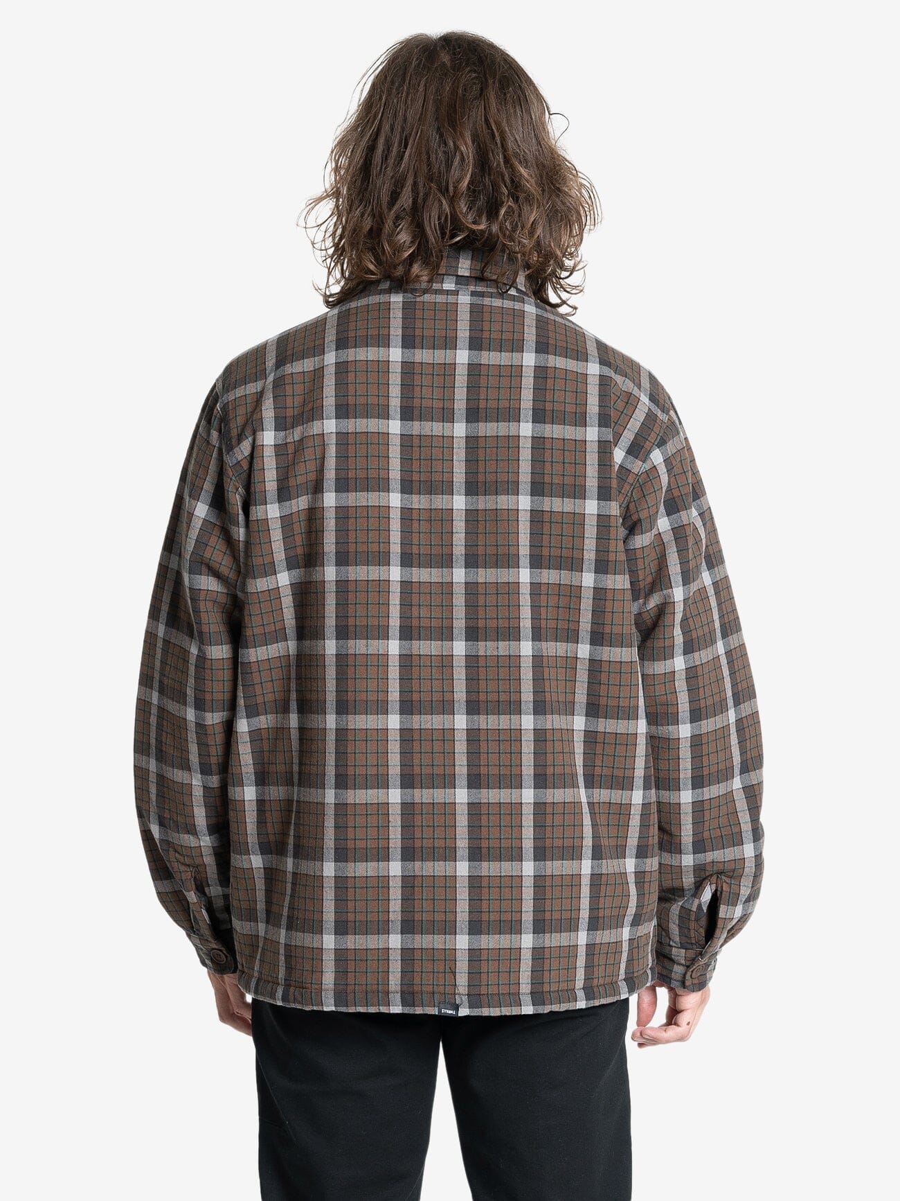 Thrills Labour Flannel Jacket - Brown XS