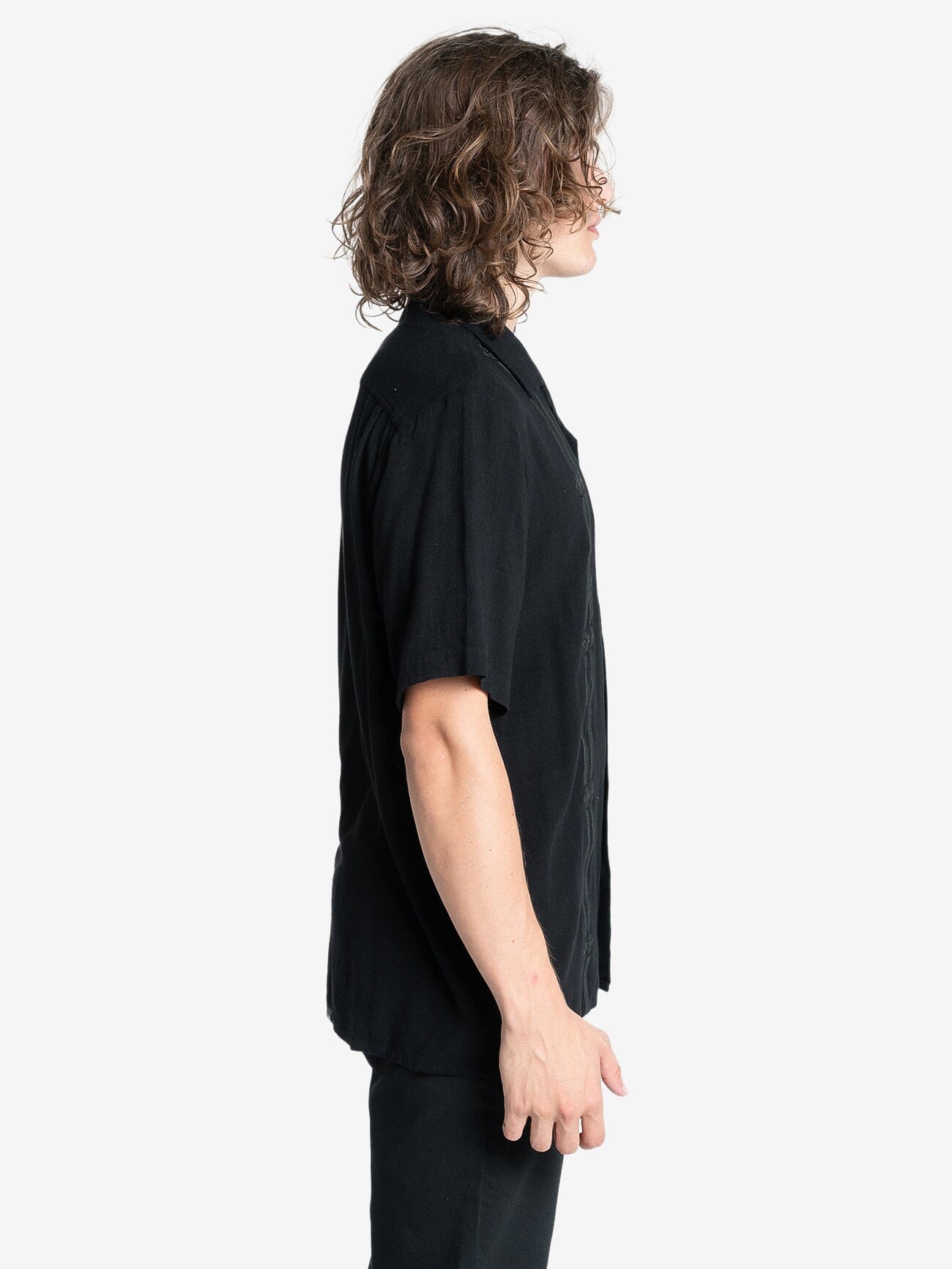 Arch Bowling Shirt - Black XS