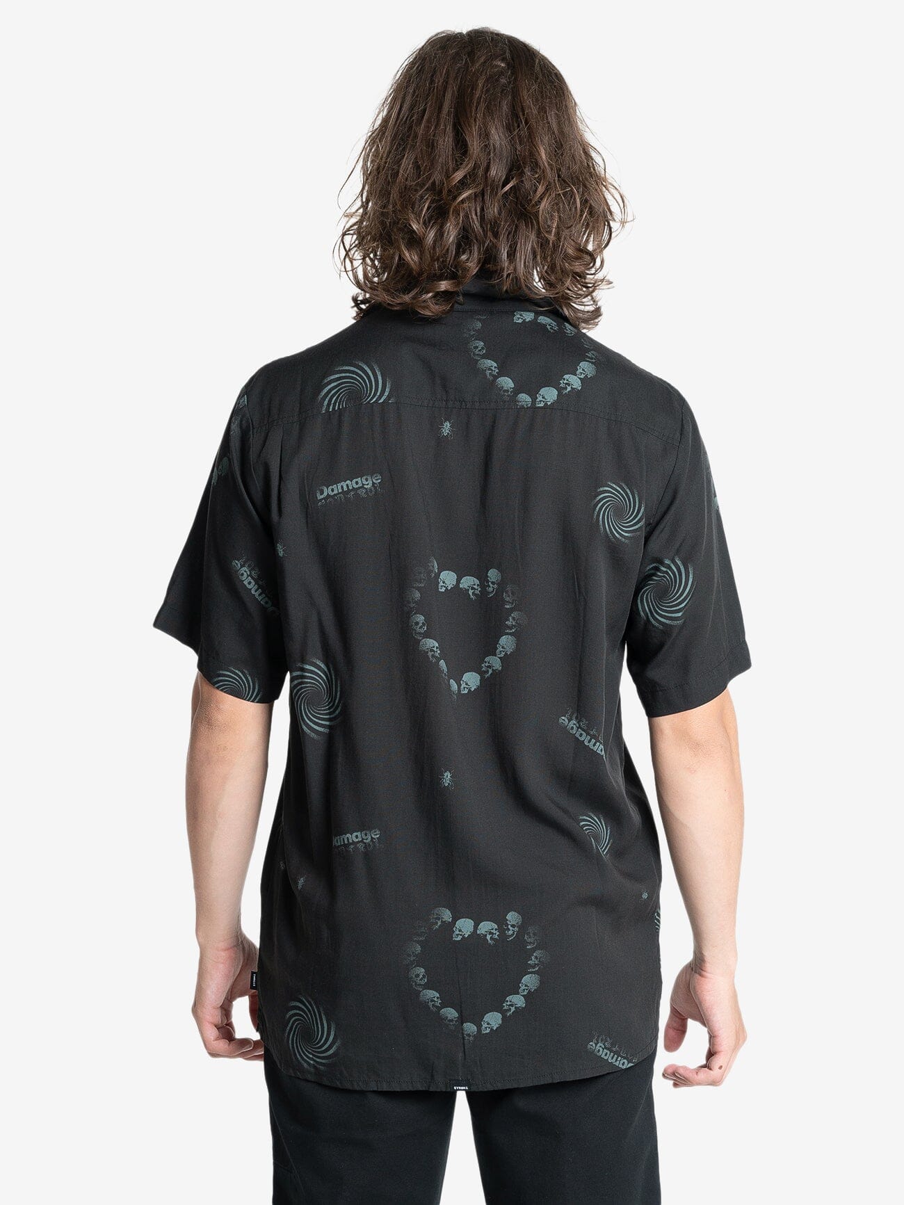 Controlled Damage Bowling Shirt - Black XS