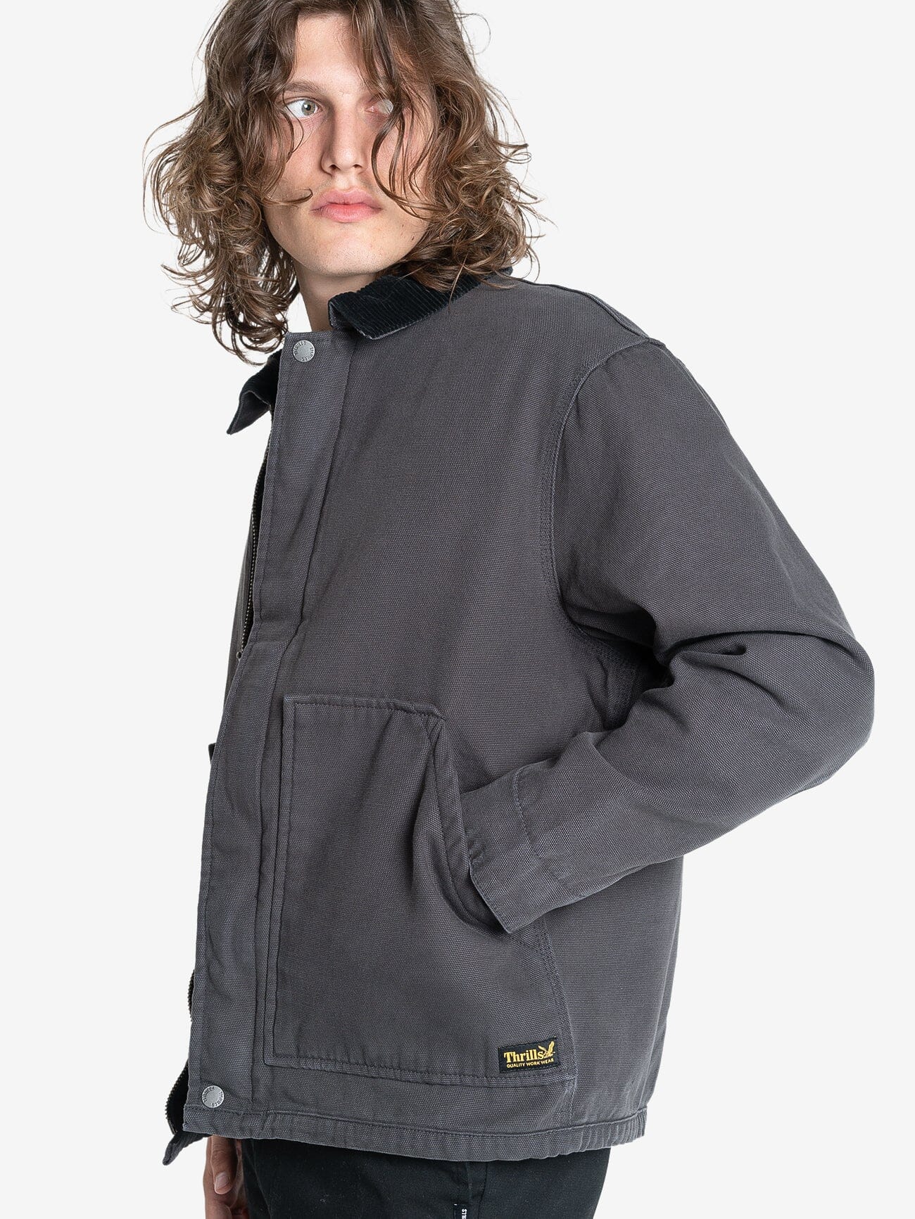 Thrills Union Jacket - Dark Charcoal XS