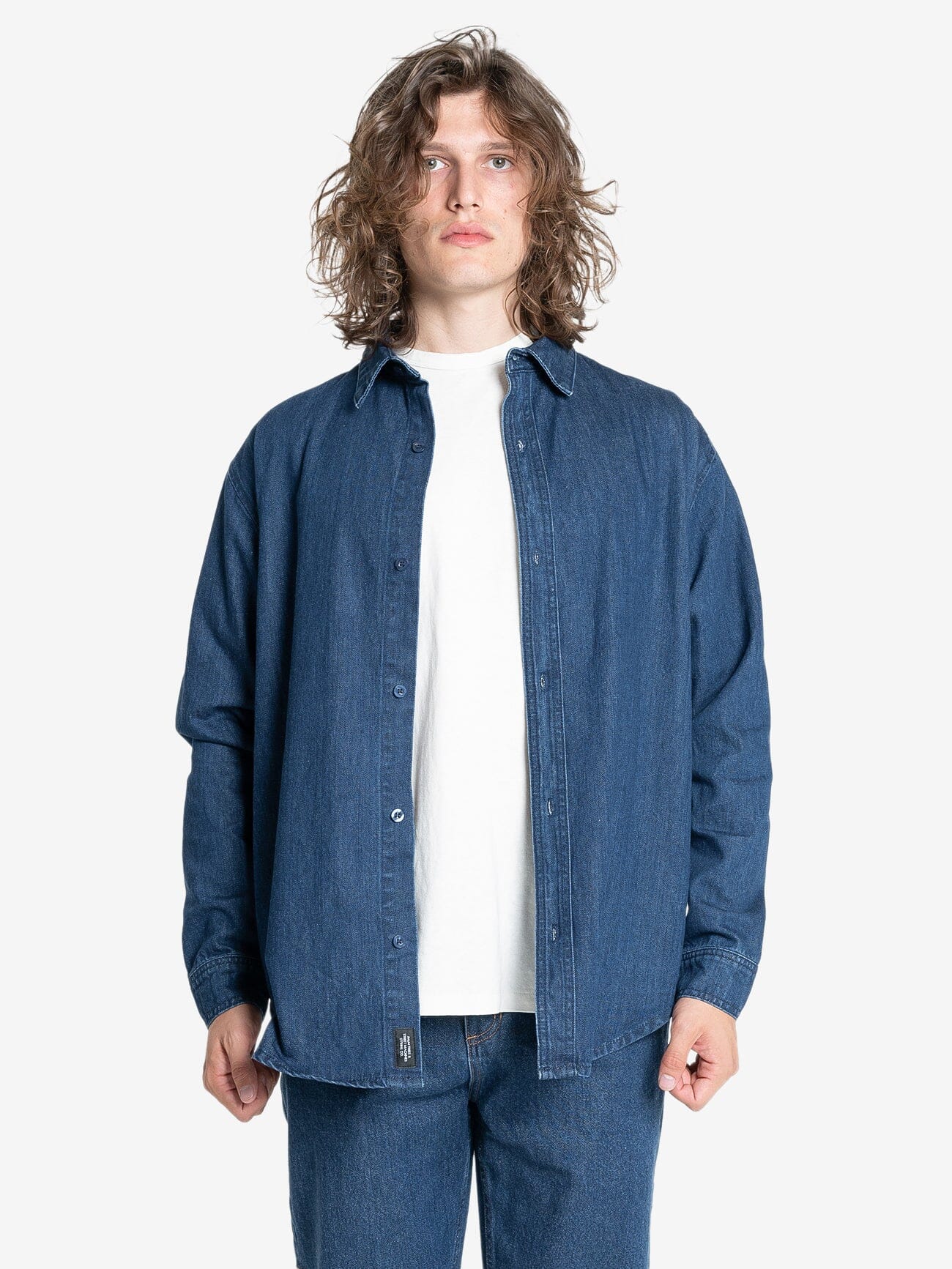 Canyon Long Sleeve Shirt - Double Indigo Rinse XS