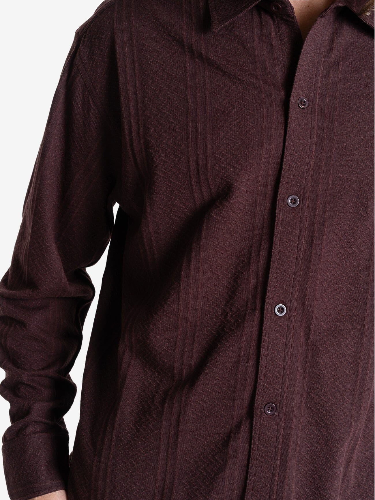 Future Feelings Long Sleeve Shirt - Deep Plum XS