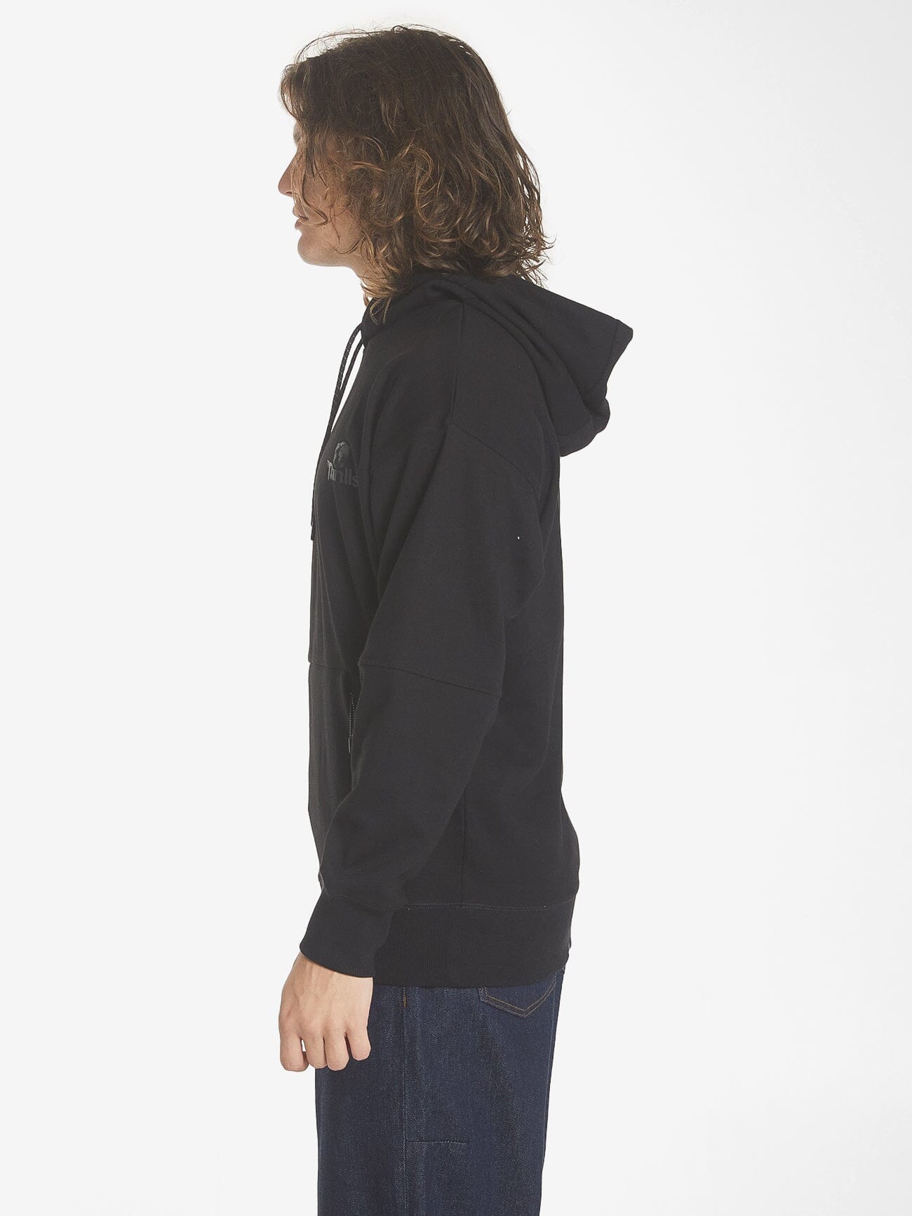 Underground Slouch Pull On Hood - Black XS