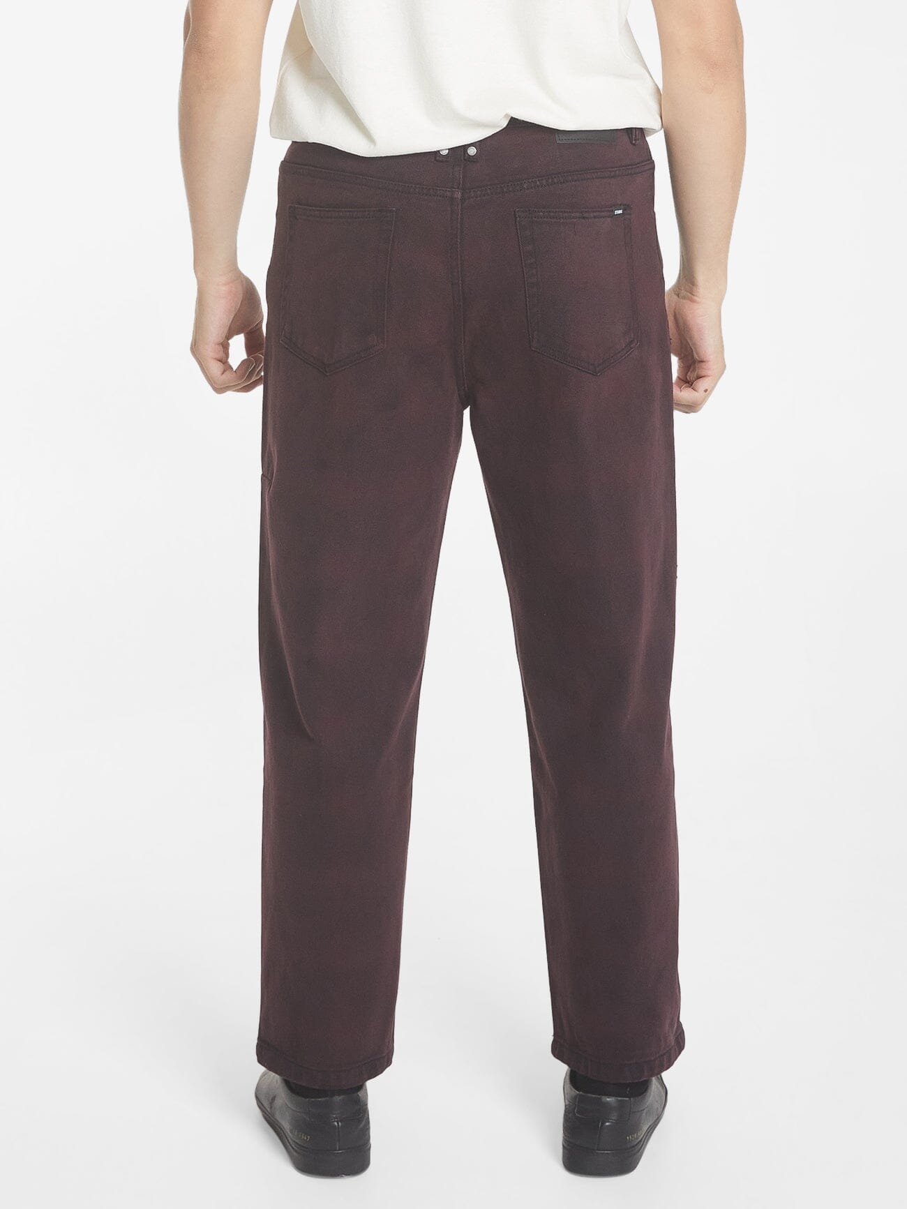 Big Slacker Barrio Check Denim Jean - Deep Plum 28