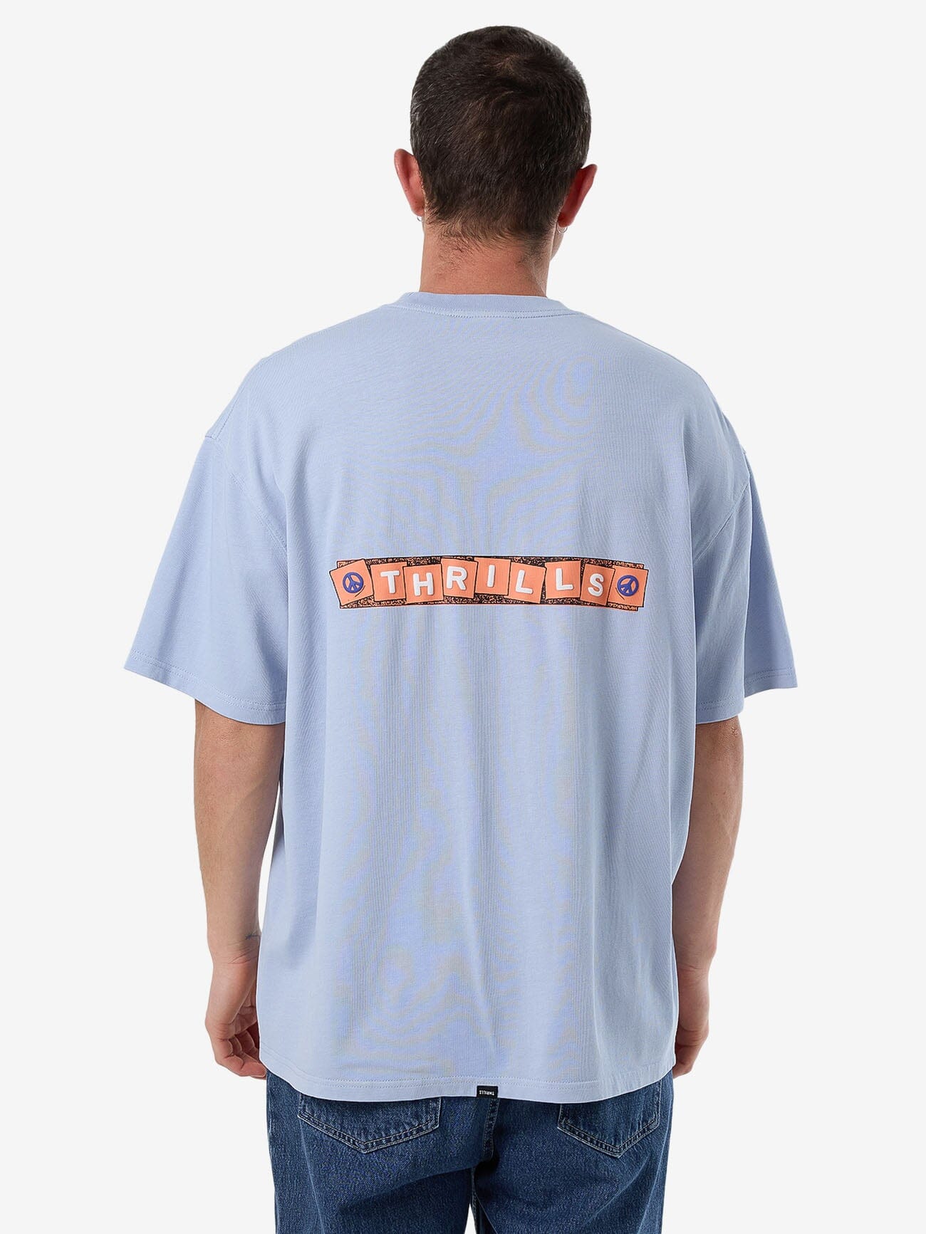 What's Really Going On Box Fit Oversize Tee - Skyway XS