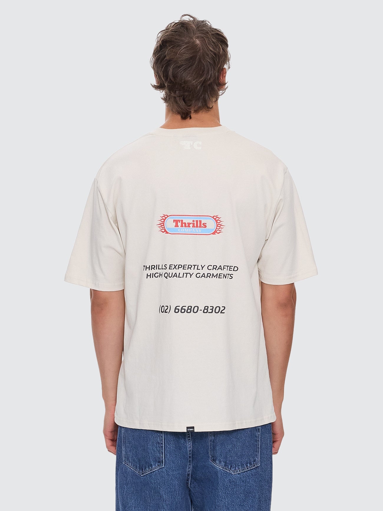 Beginning Anarchy Oversize Fit Tee - Heritage White XS