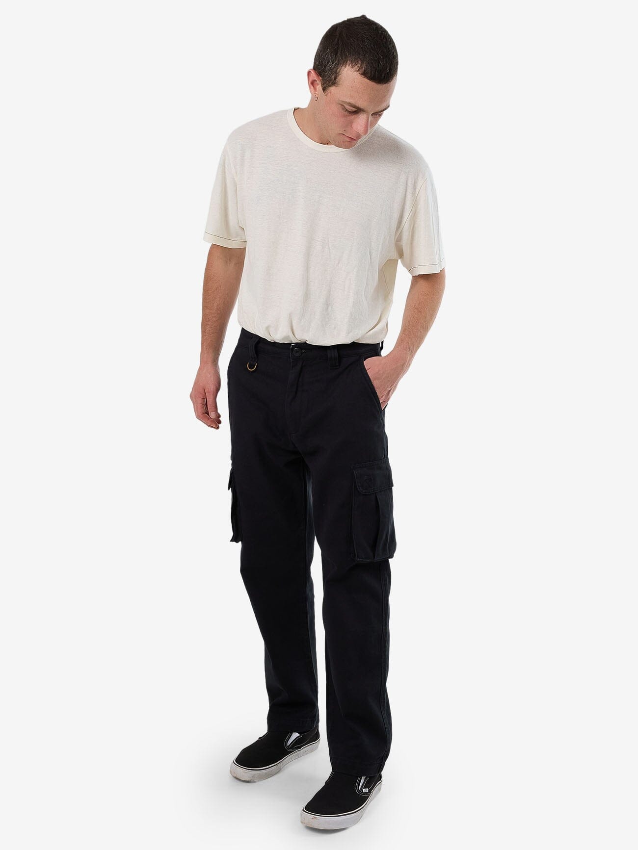 Slacker Union Cargo Pant - Washed Black 28