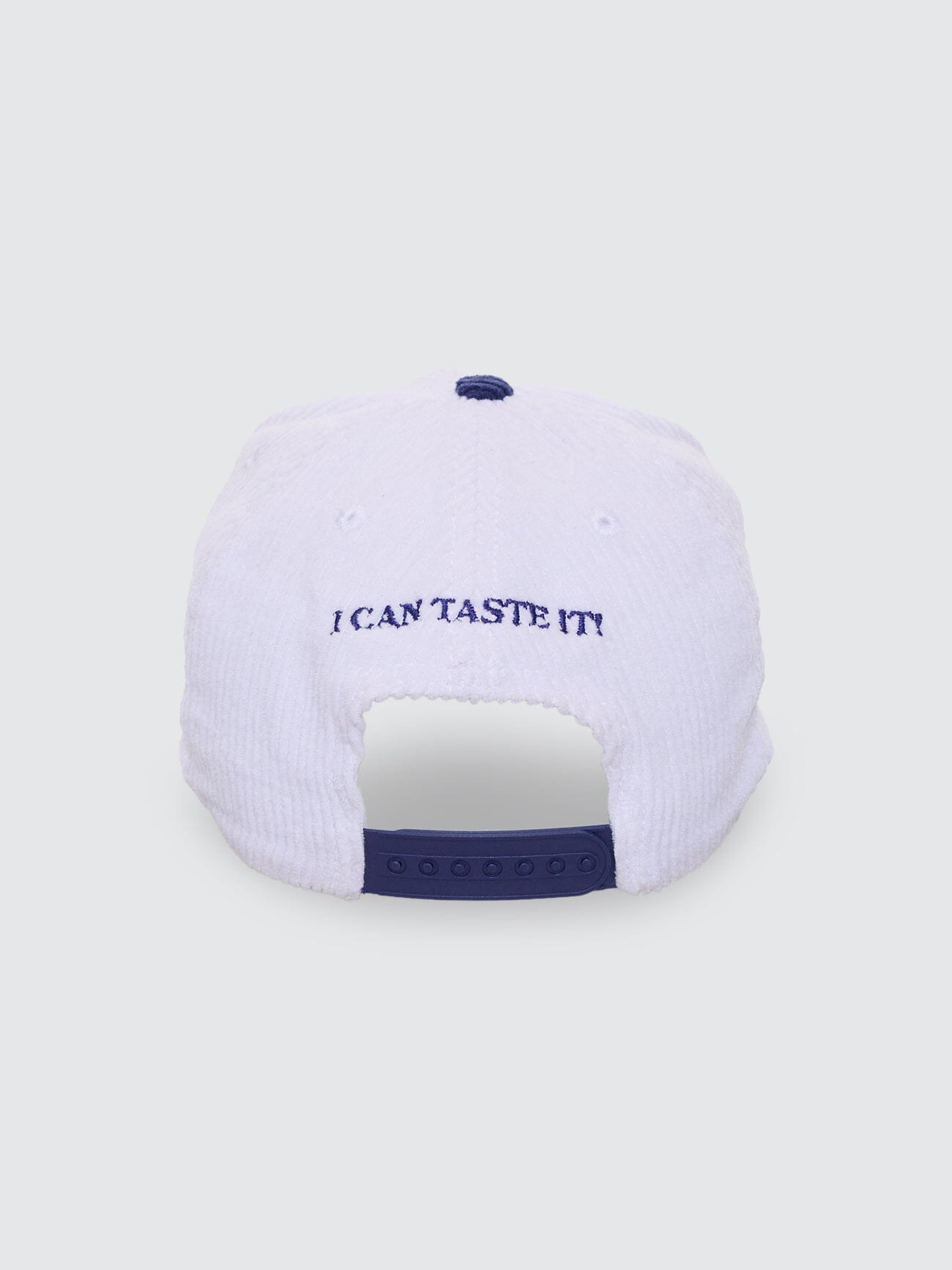 When It Hits Your Lips 5 Panel Cap - White - Blue
