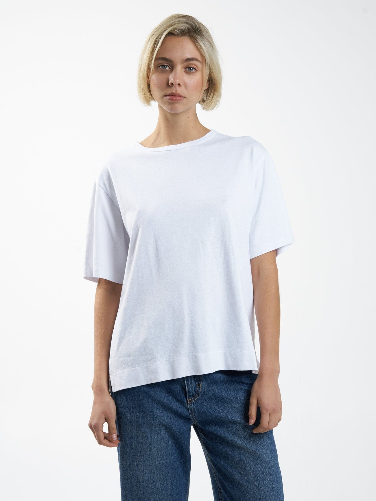 Hemp Box Tee - White