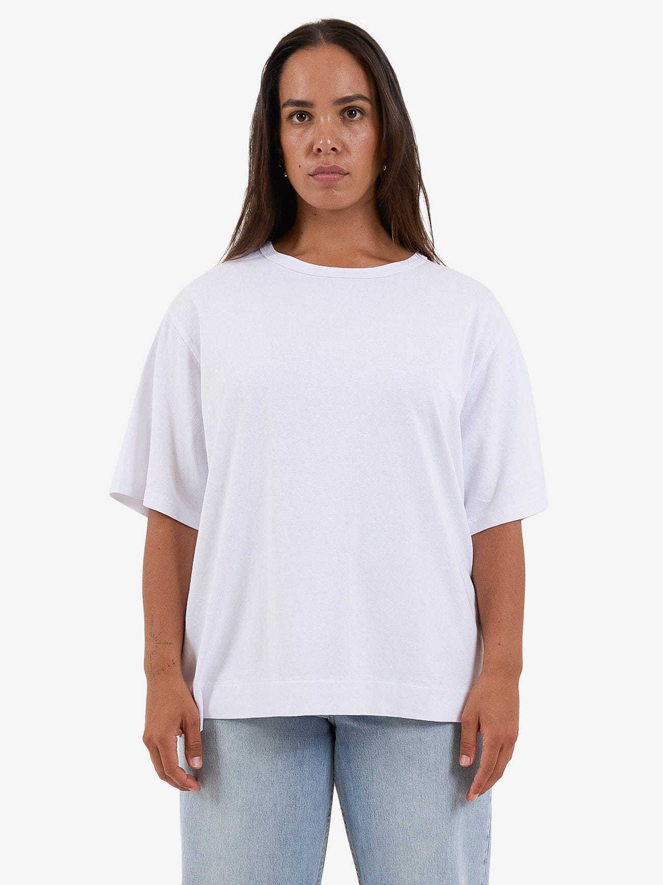 Hemp Box Tee - White