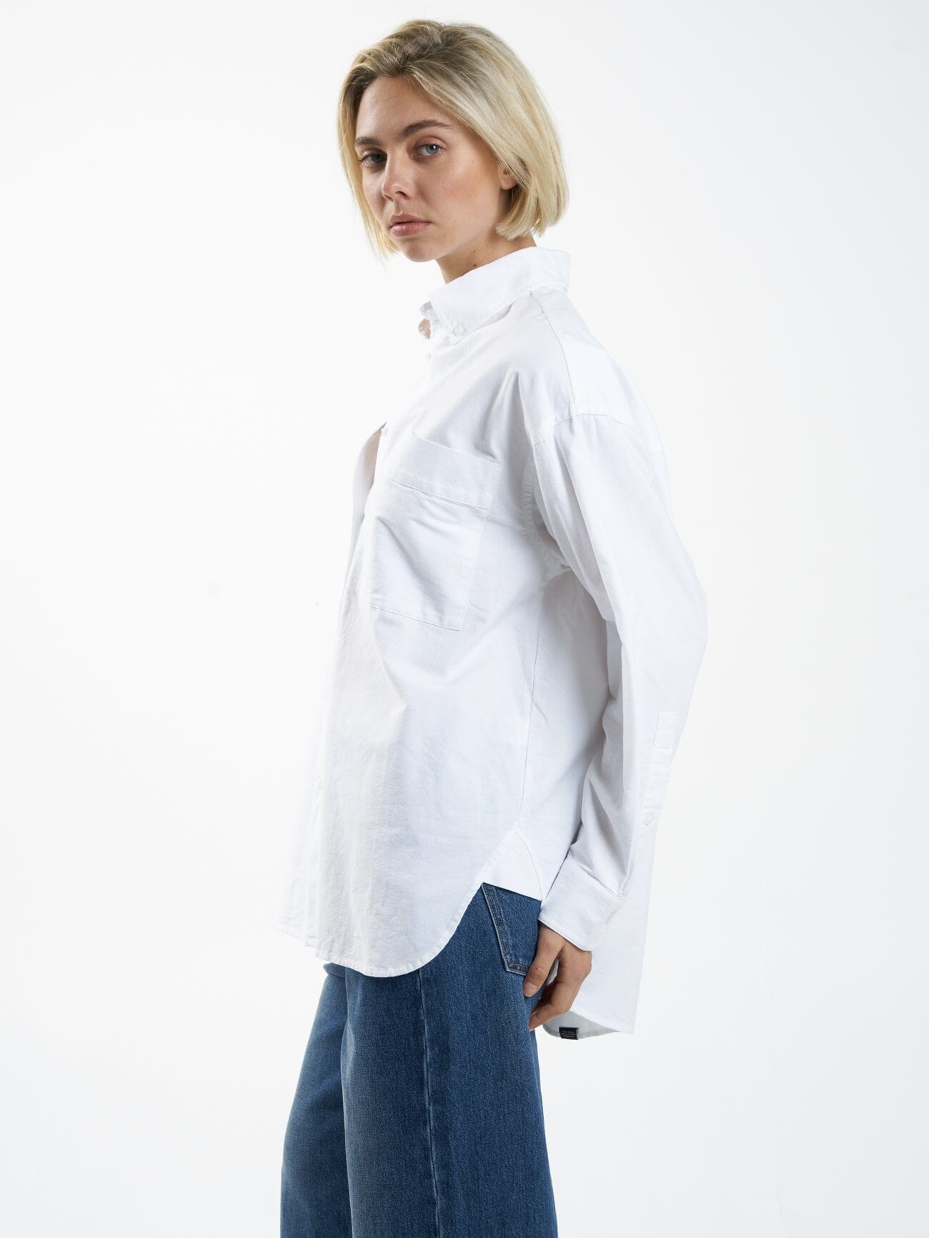 Maxwell Oxford Oversized Shirt - White