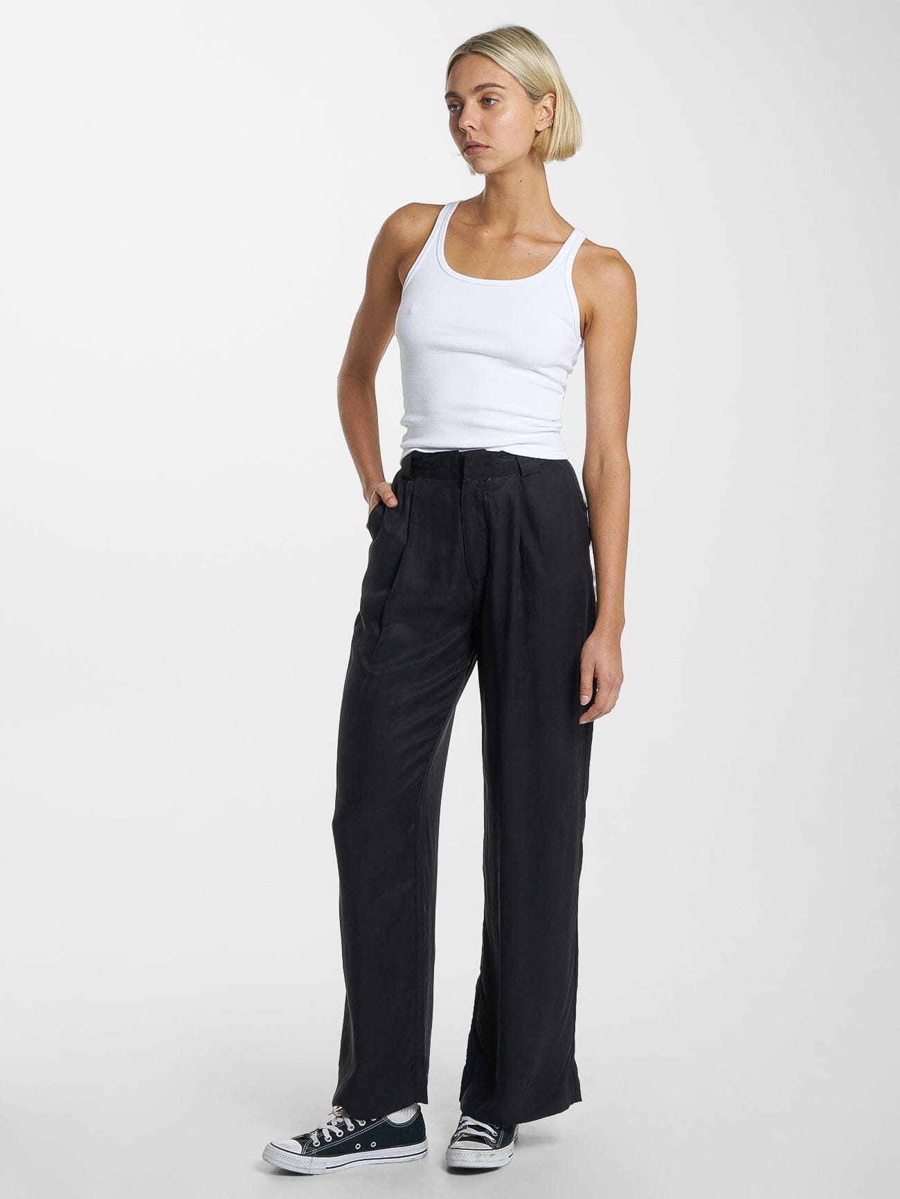 Artisan Cupro Pant - Black