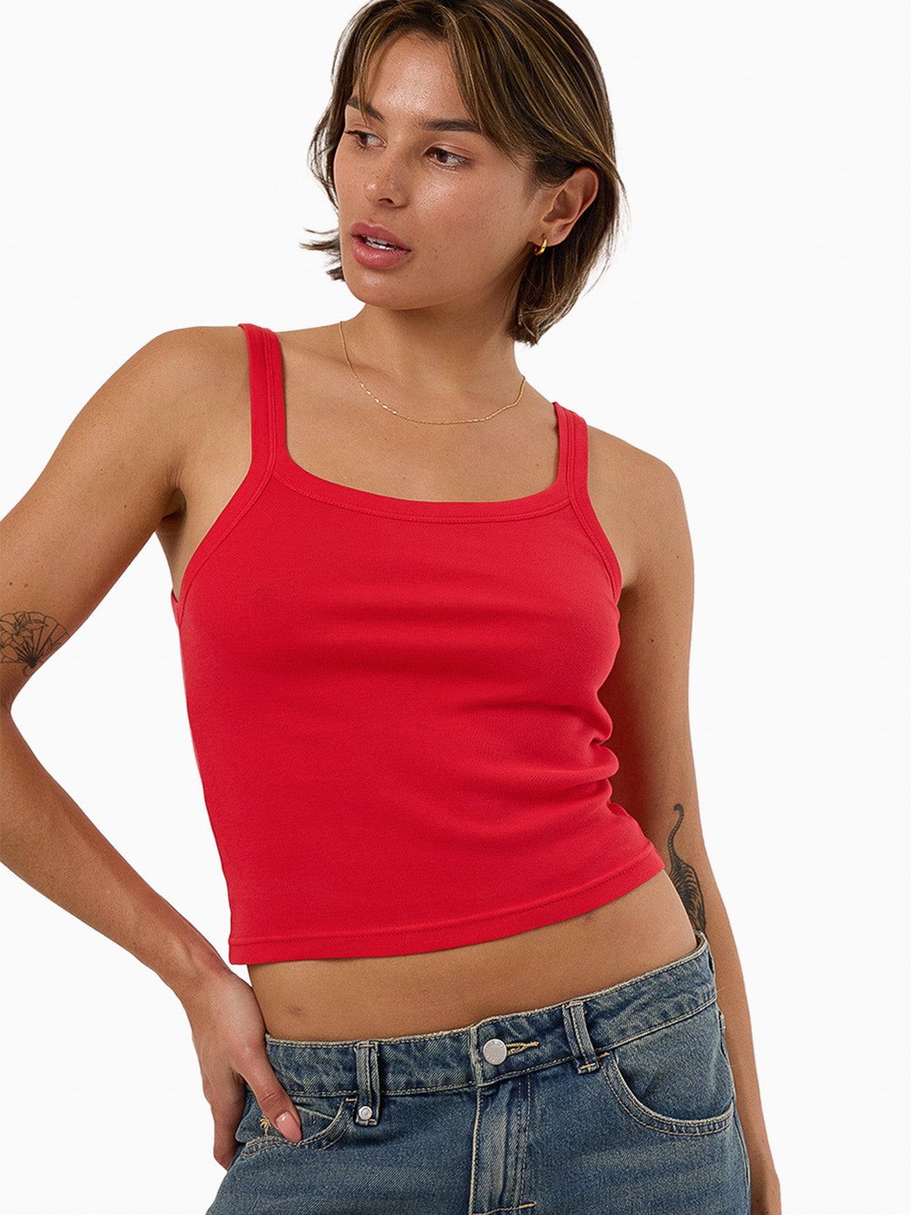 Thrills Base Tank - Flame Red