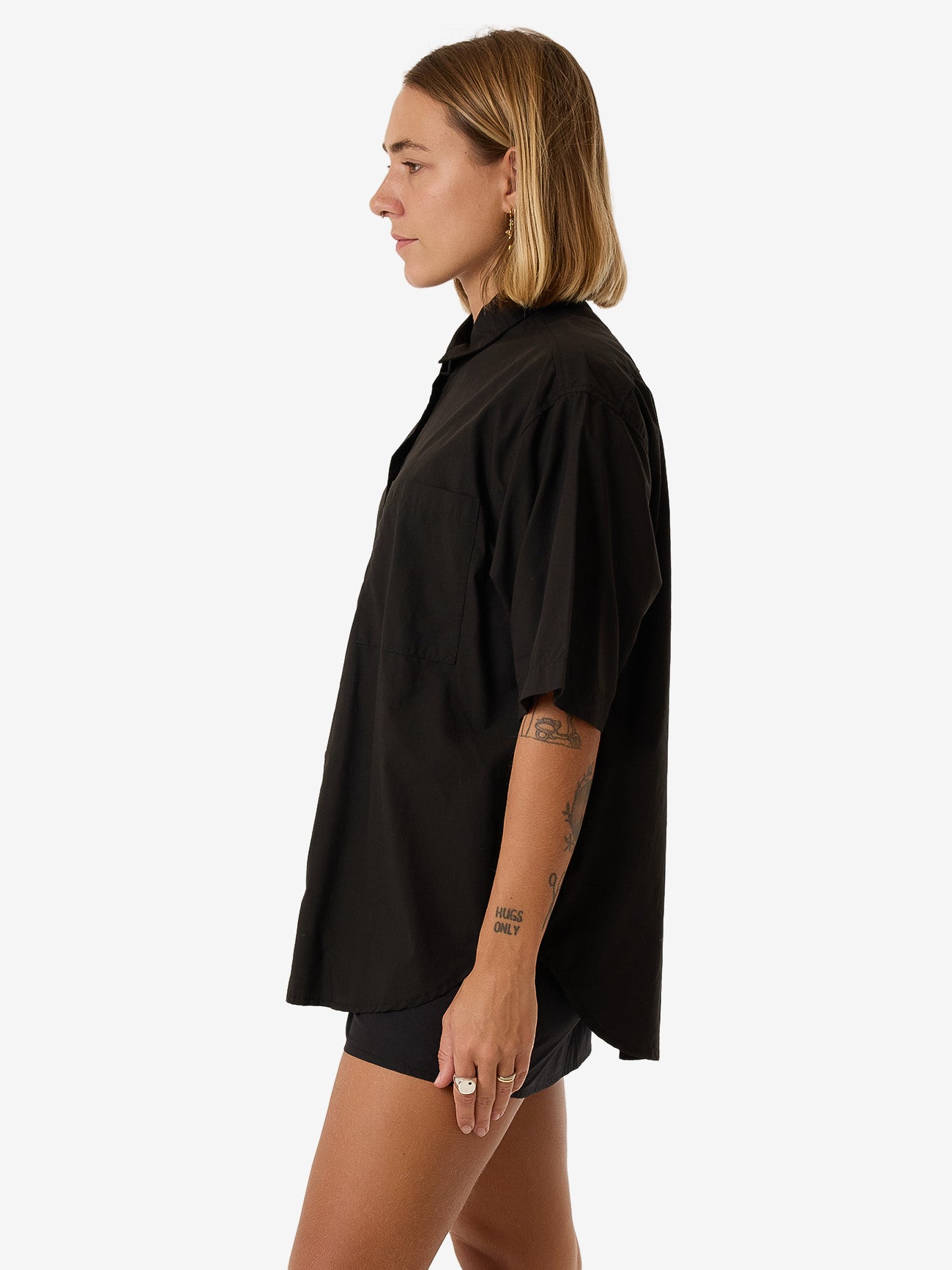 Leighton Short Sleeve Shirt - Black