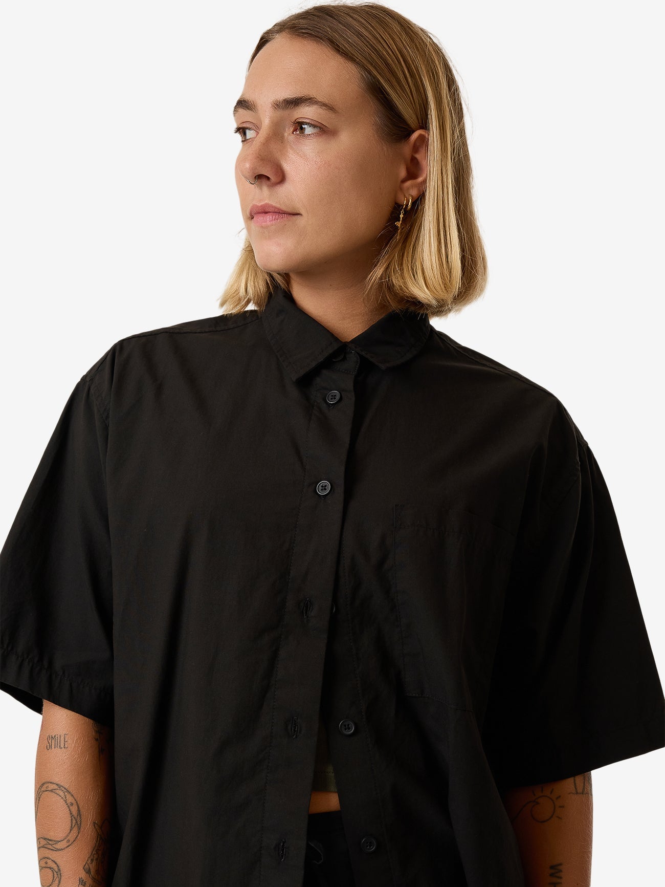 Leighton Short Sleeve Shirt - Black