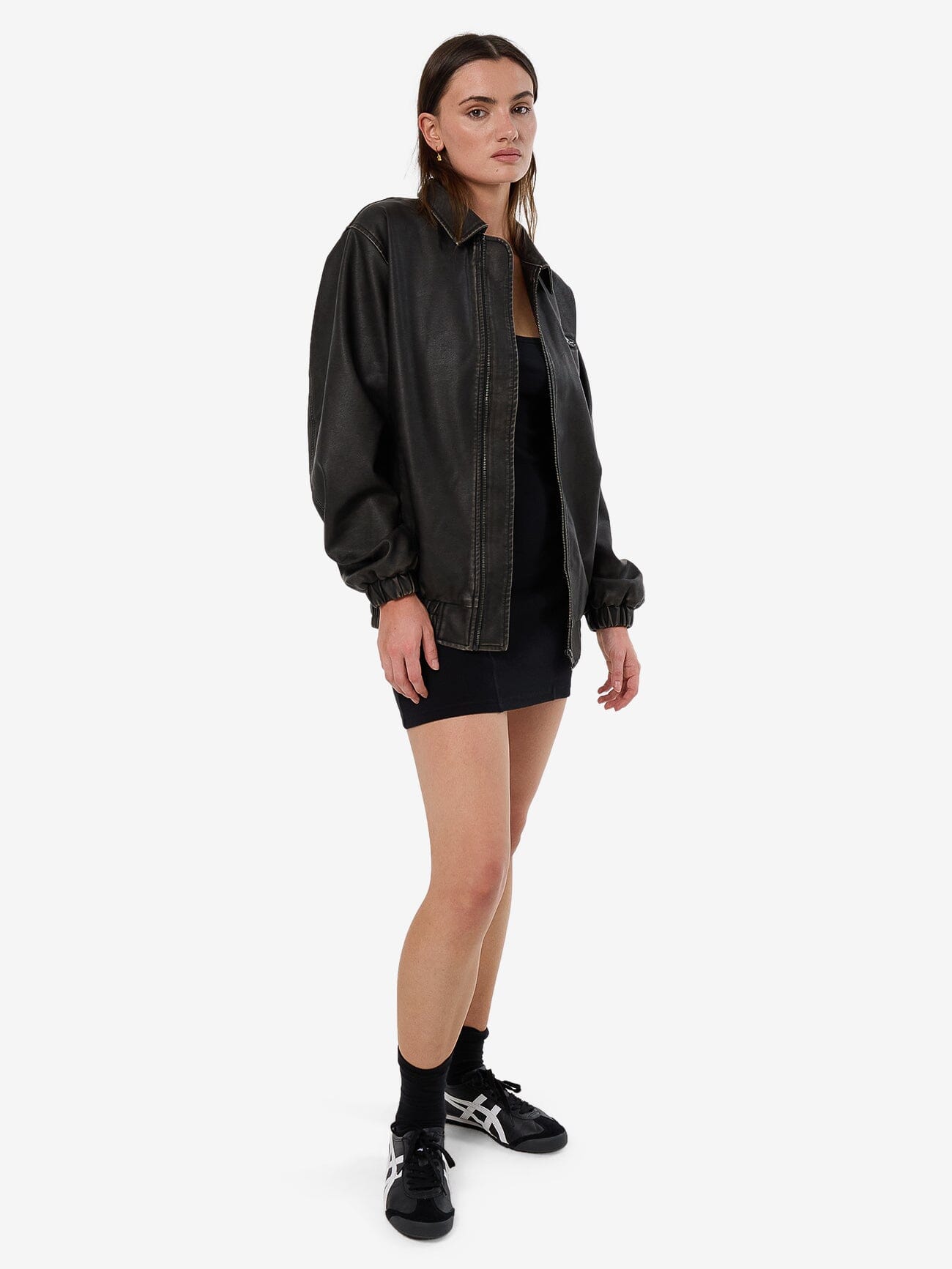 Oliver Oversized Bomber - Washed Black