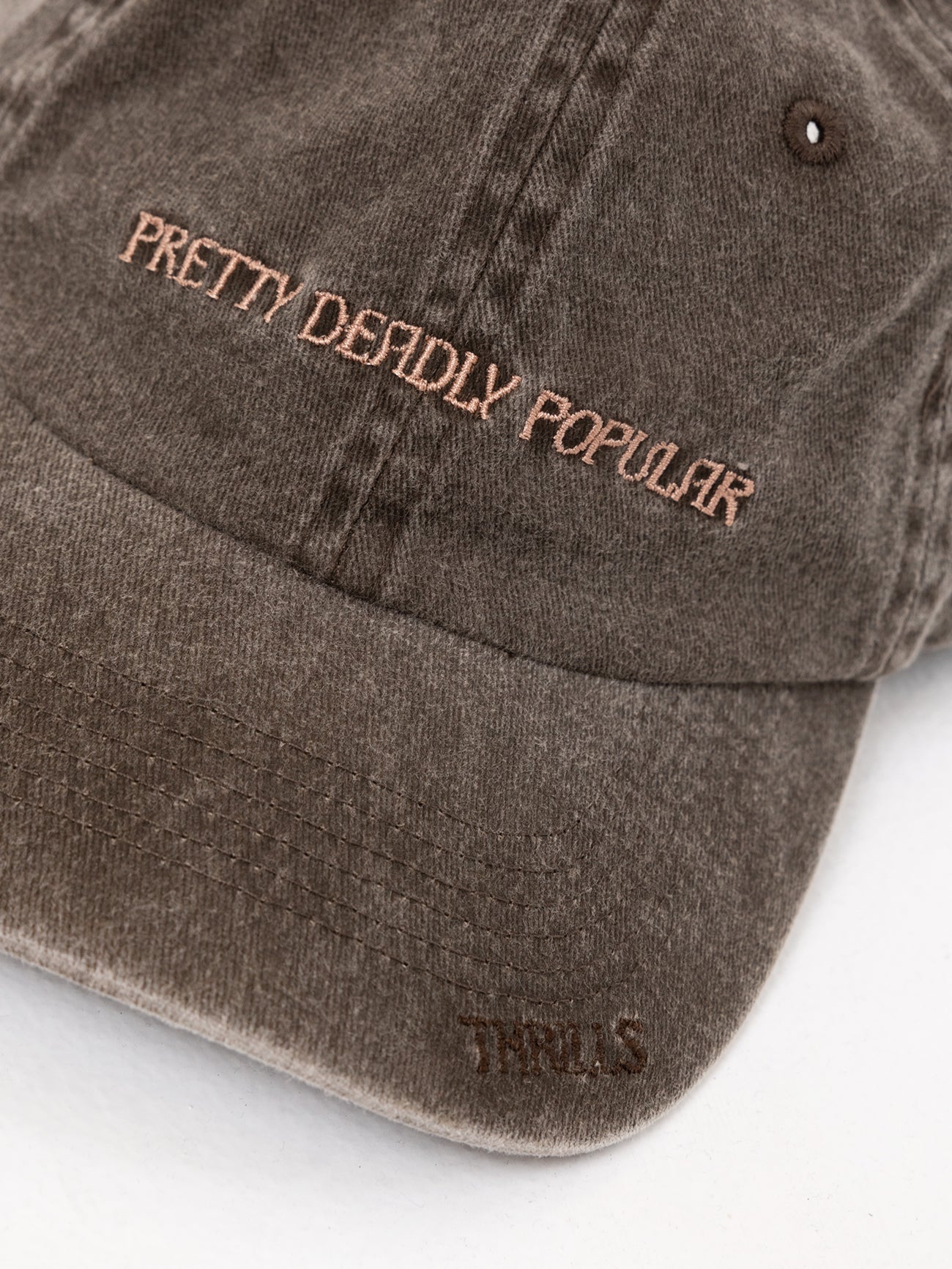 Deadly Popular 6 Panel Cap - Dark Brindle