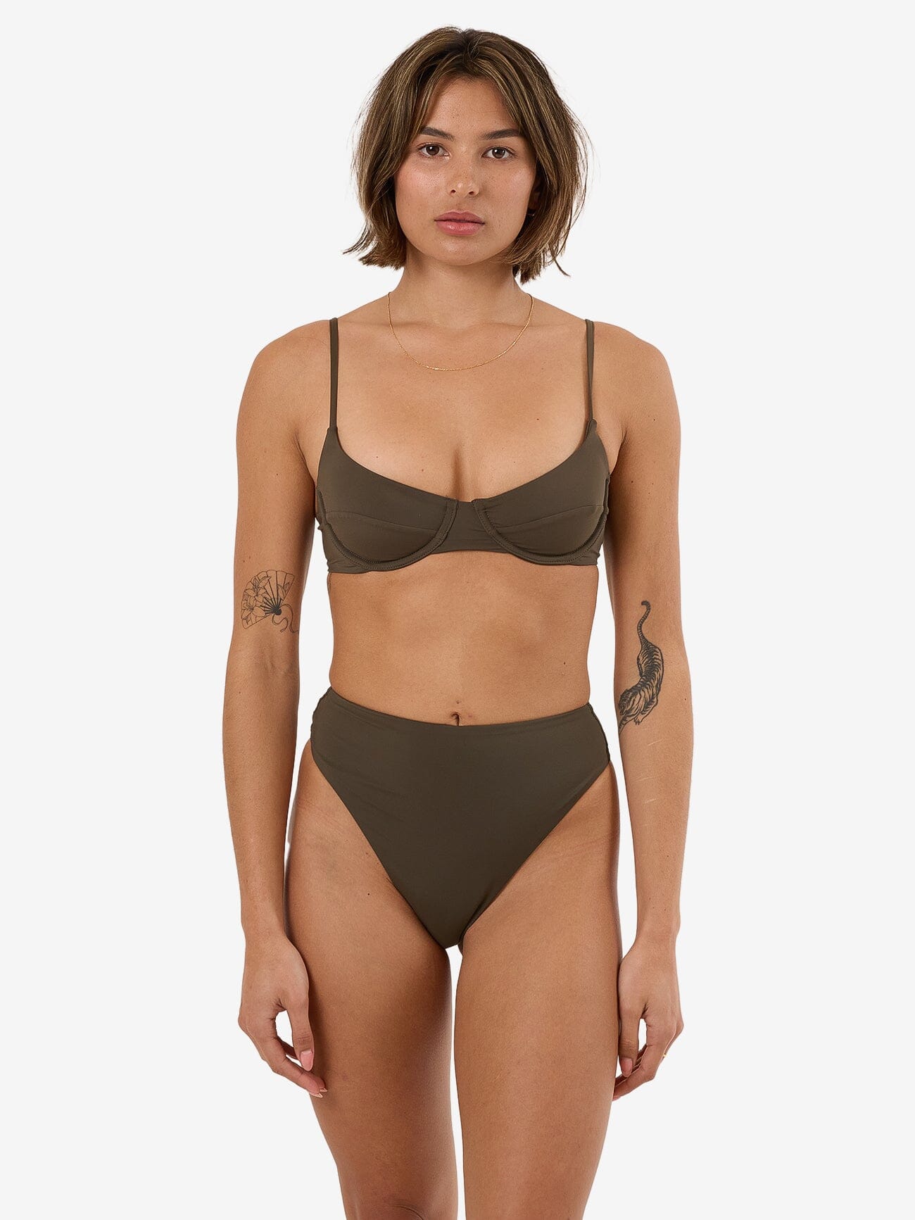 Thrills Underwire Bikini Top - Tarmac