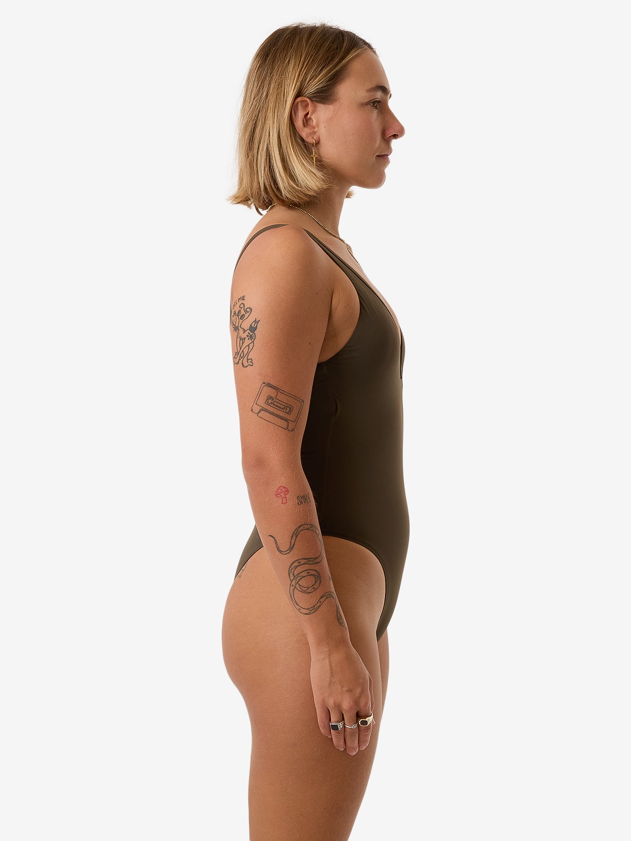 Thrills Plunge One Piece  - Tarmac