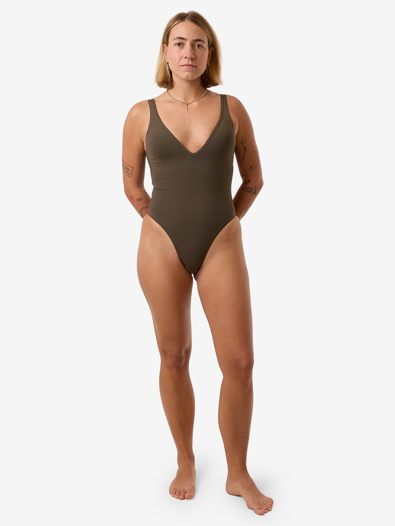 Thrills Plunge One Piece  - Tarmac