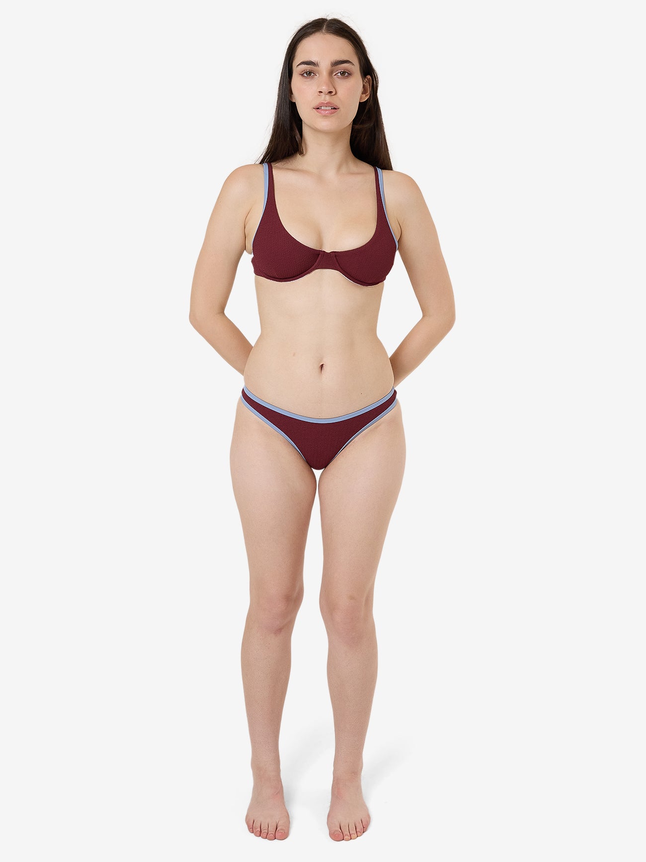 Farrow Tall Underwire Bikini Top - Dark Cherry