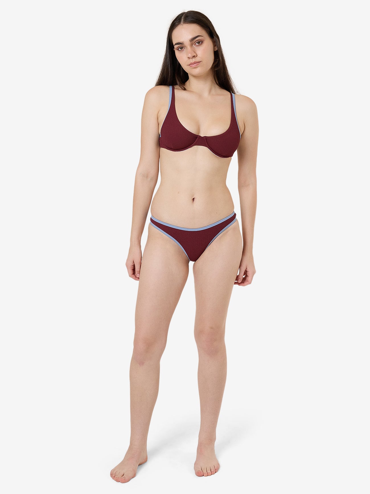 Farrow Hike Bikini Bottom - Dark Cherry