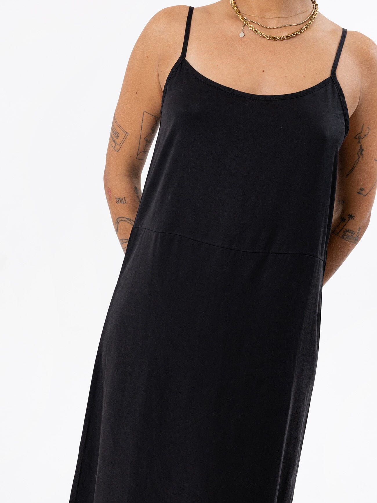 Breezy Slip Dress - Black