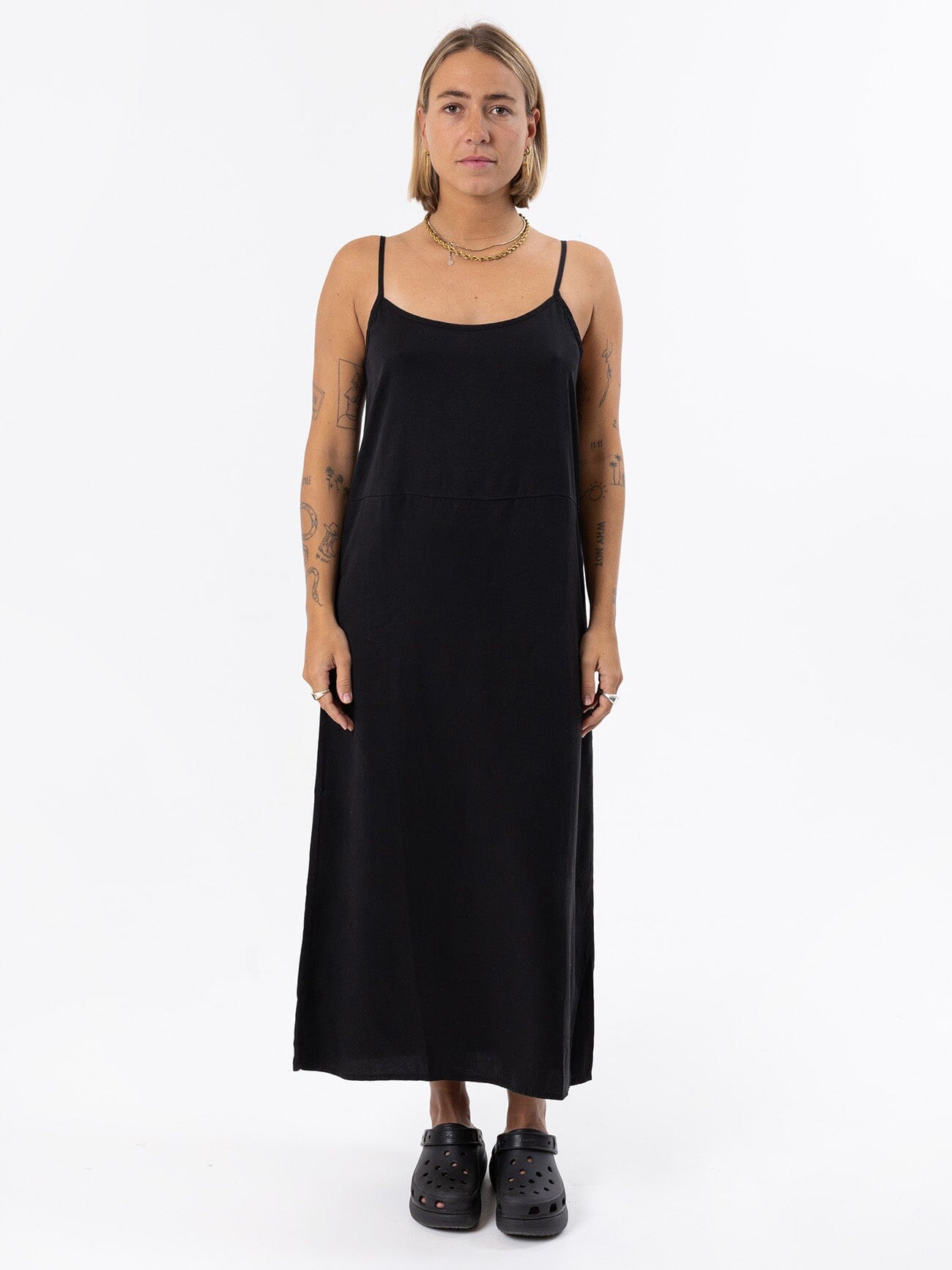 Breezy Slip Dress - Black