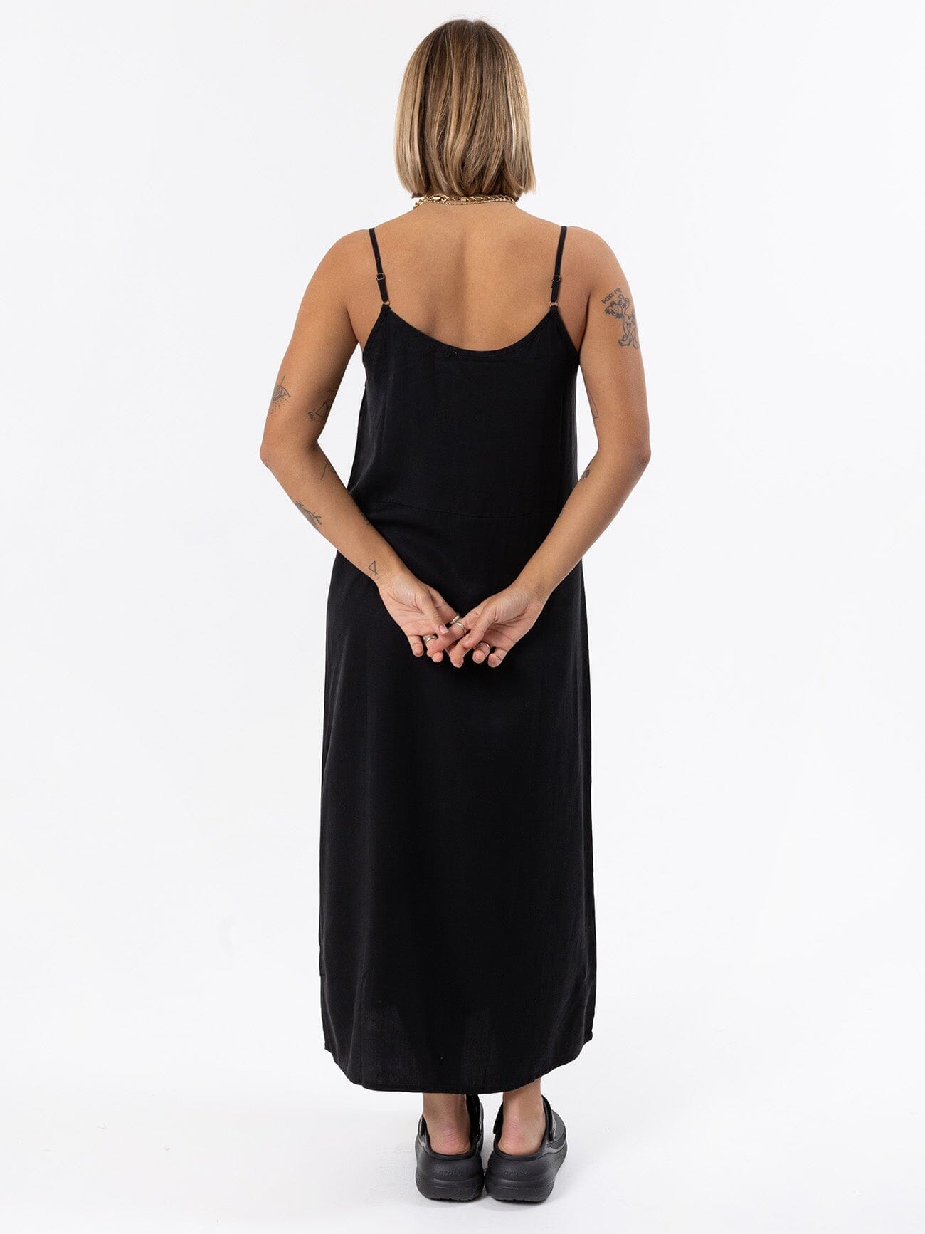 Breezy Slip Dress - Black