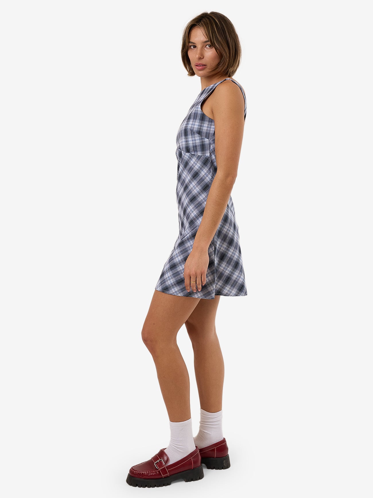 Friendly Service Xavier Bias Mini Dress - Iceberg